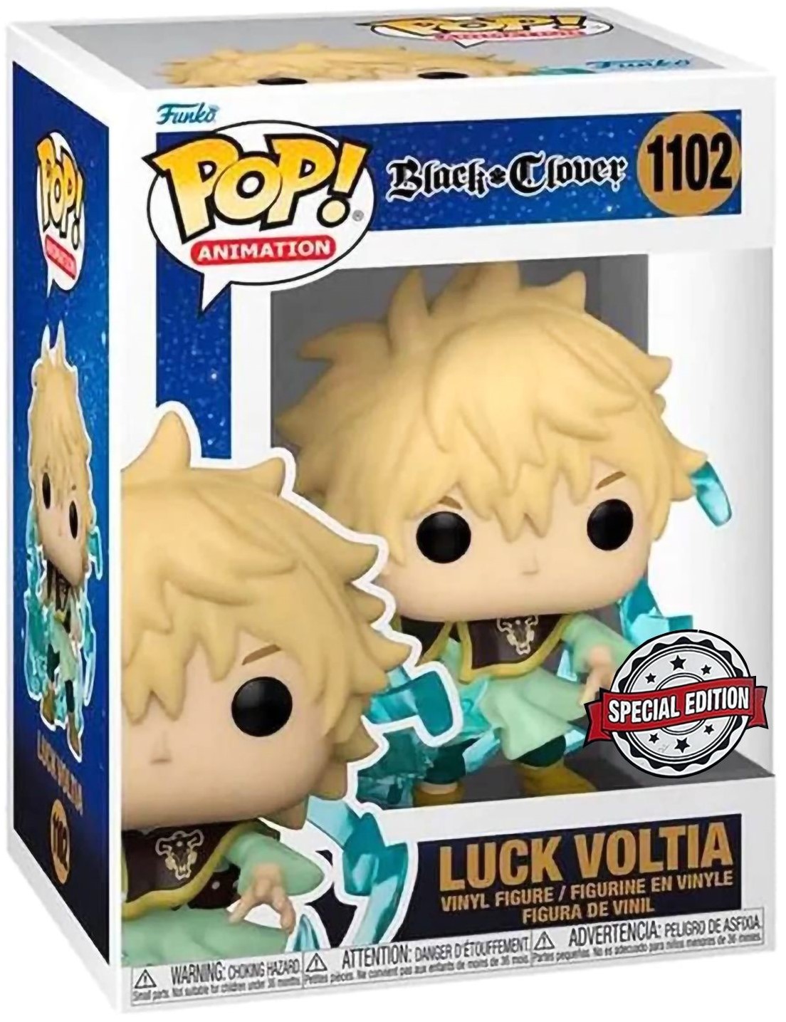 Фигурка Funko POP Animation: Black Clover – Luck Voltia With Chase  Exclusive (9,5 см) - купить по цене 1999 руб с доставкой в  интернет-магазине 1С Интерес