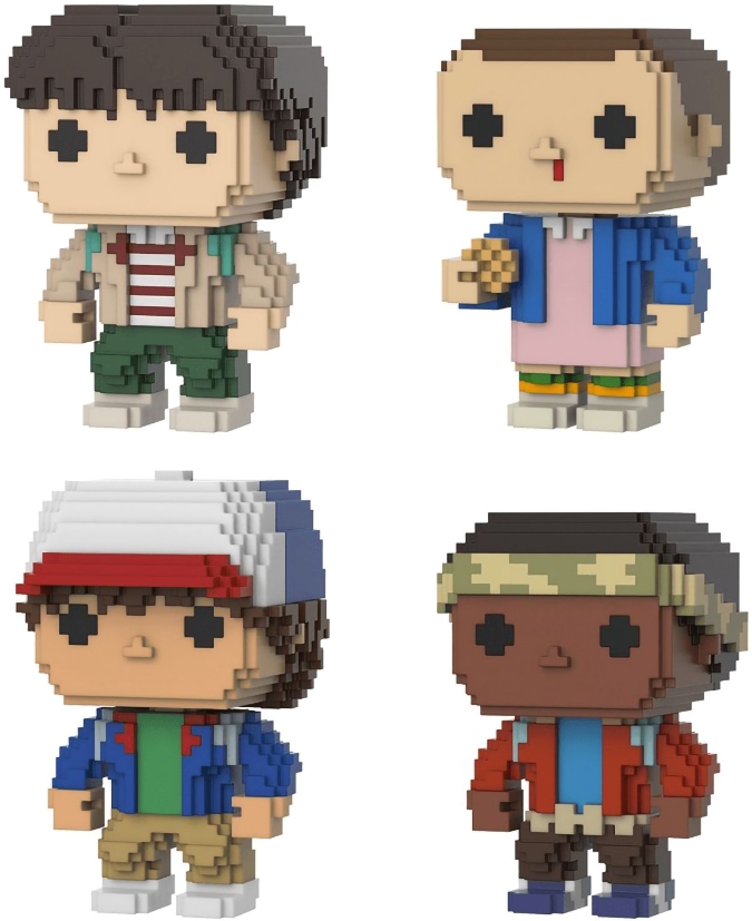 цена Фигурка Funko POP 8-Bit: Stranger Things – Eleven With Eggos/Mike/Dustin/Lucas Exclusive (4-Pack)