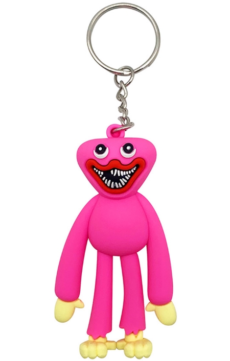 Брелок Huggy Wuggy: Кисси Мисси 3D пластик [розовый] (7,5 см) цена и фото
