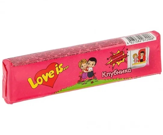 Жевательная конфета Love Is: Вкус Клубника (20 г) фото