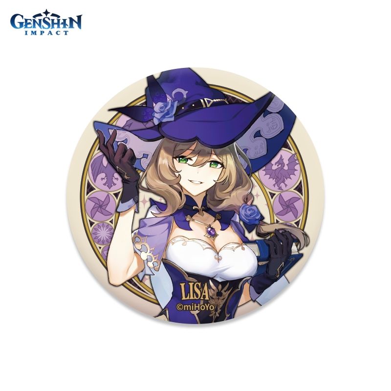 Значок Genshin Impact: Mondstadt Can Badge – Lisa