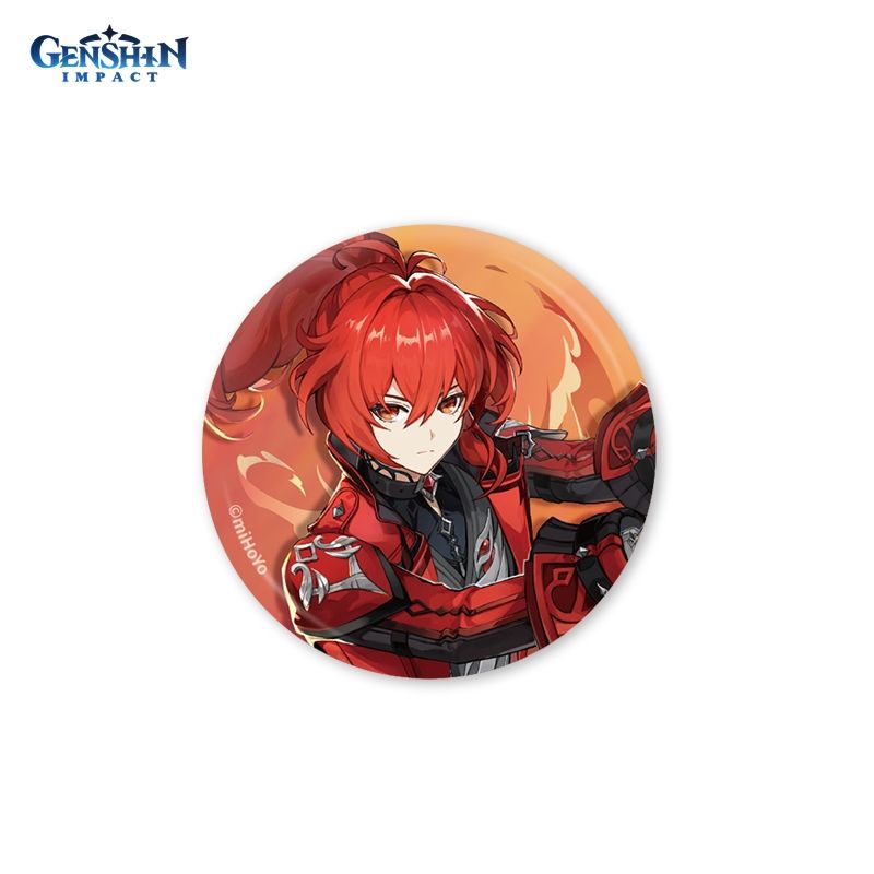 

Значок Genshin Impact: Summer Fantasia Red Dead Of Night Can Badge – Diluc