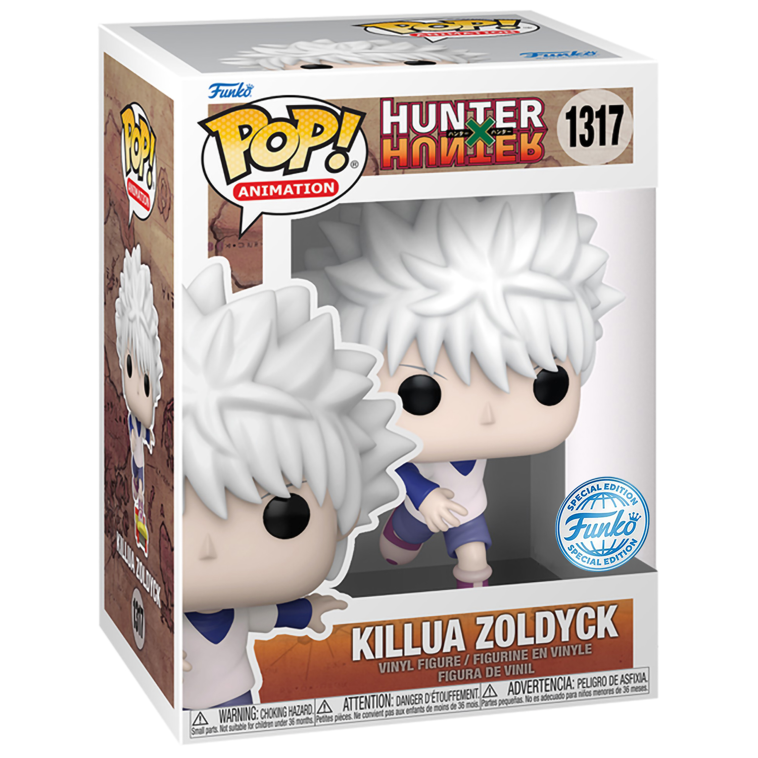 Фигурка Funko POP Animation: Hunter x Hunter – Killua Zoldyck With  Skateboard Exclusive (9,5 см) - купить по цене 2399 руб с доставкой в  интернет-магазине 1С Интерес