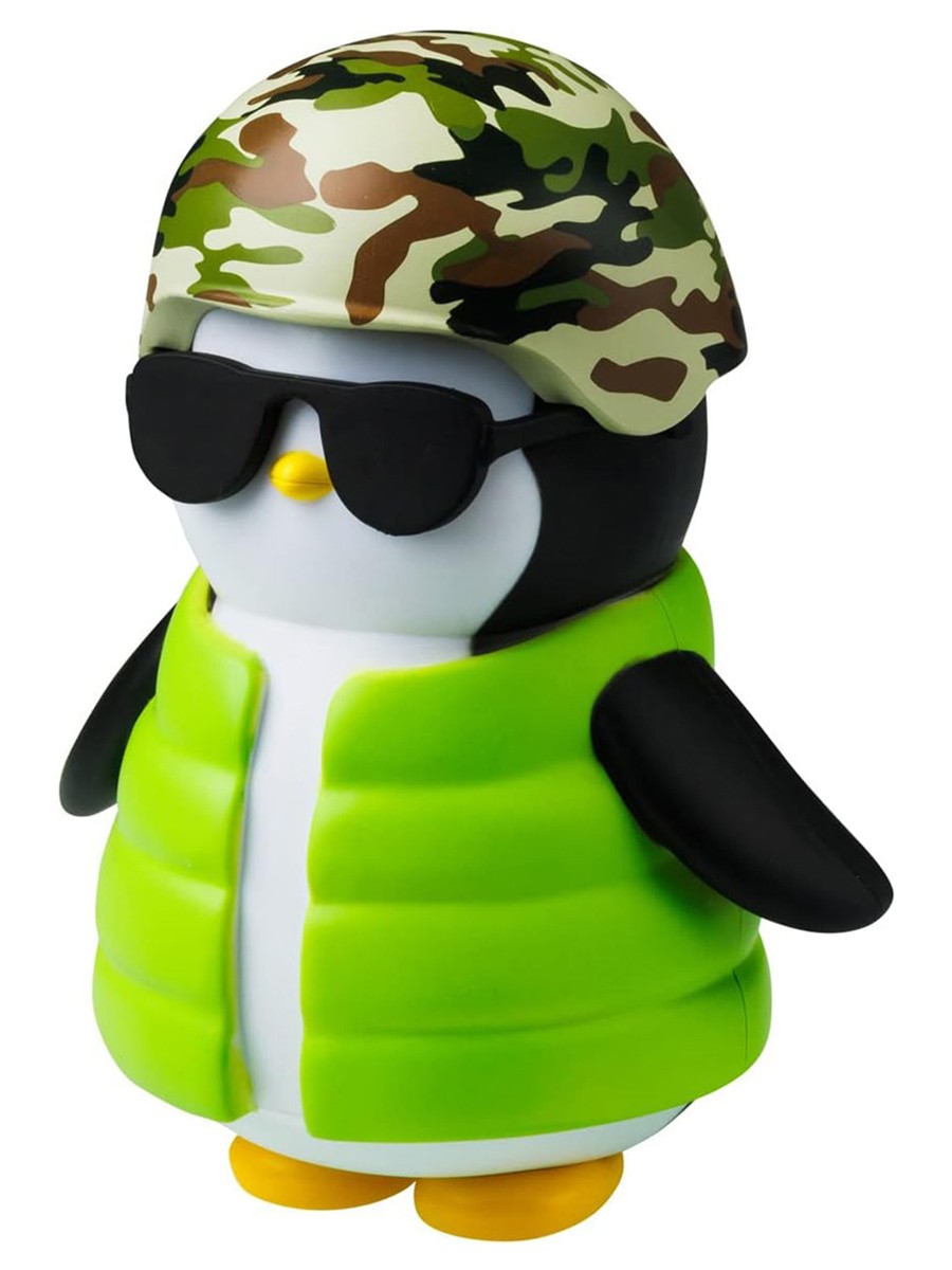 Фигурка Pudgy Penguins в зелёной куртке + аксессуары (11,5 см)