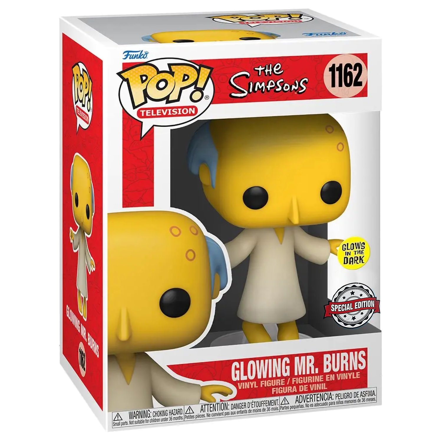 Фигурка Funko POP Television: The Simpsons – Mr. Burns [Glows In The Dark]  (9,5 см) Exclusive - купить по цене 2499 руб с доставкой в  интернет-магазине 1С Интерес