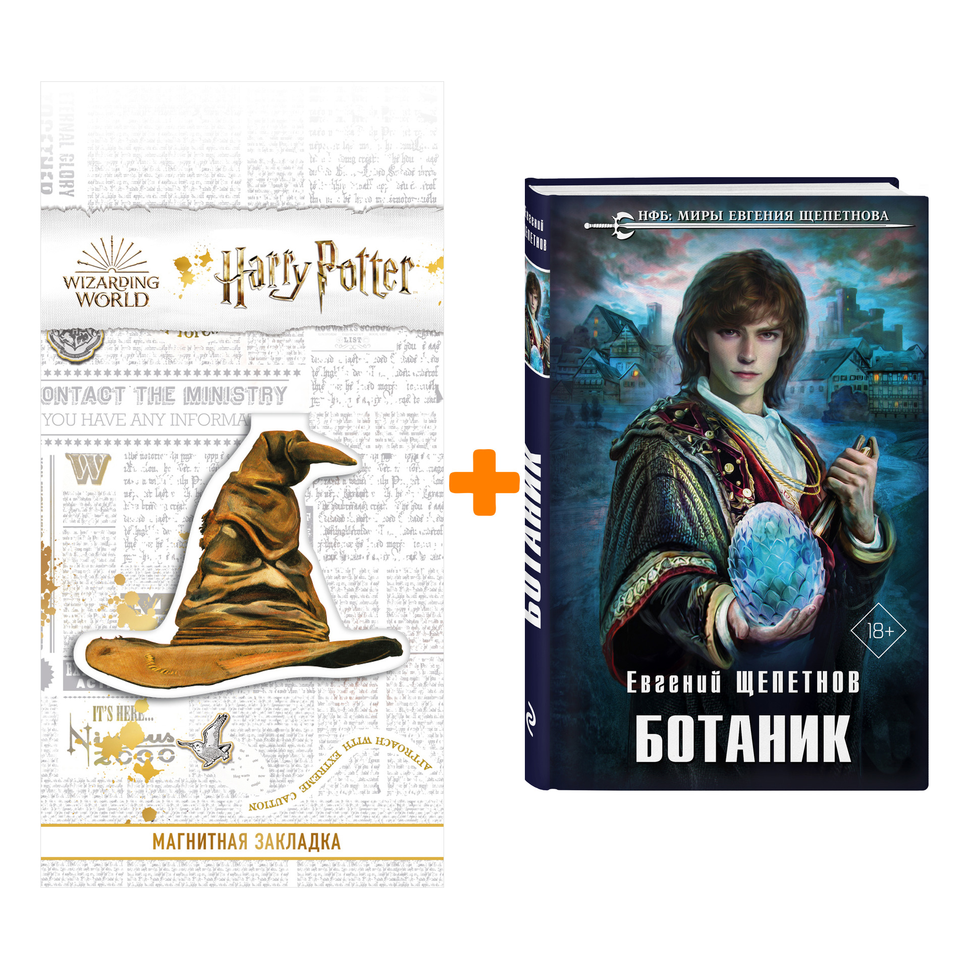 Набор Ботаник. Евгений Щепетнов + Закладка Harry Potter Распределяющая  шляпа магнитная - купить по цене 750 руб с доставкой в интернет-магазине 1С  Интерес