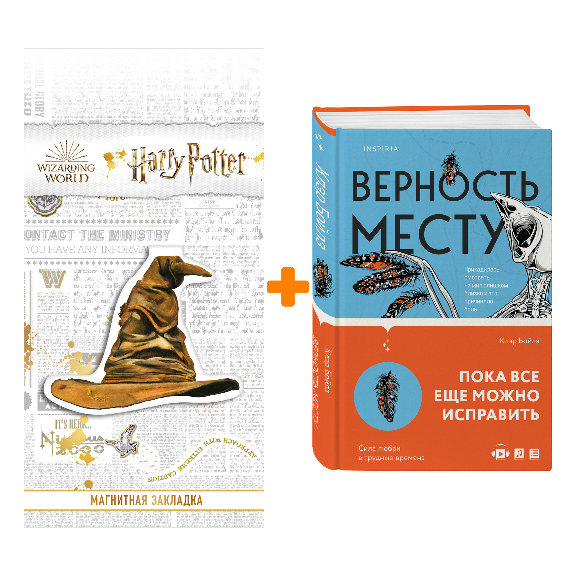 

Набор Верность месту. Клэр Бойлз + Закладка Harry Potter Распределяющая шляпа магнитная