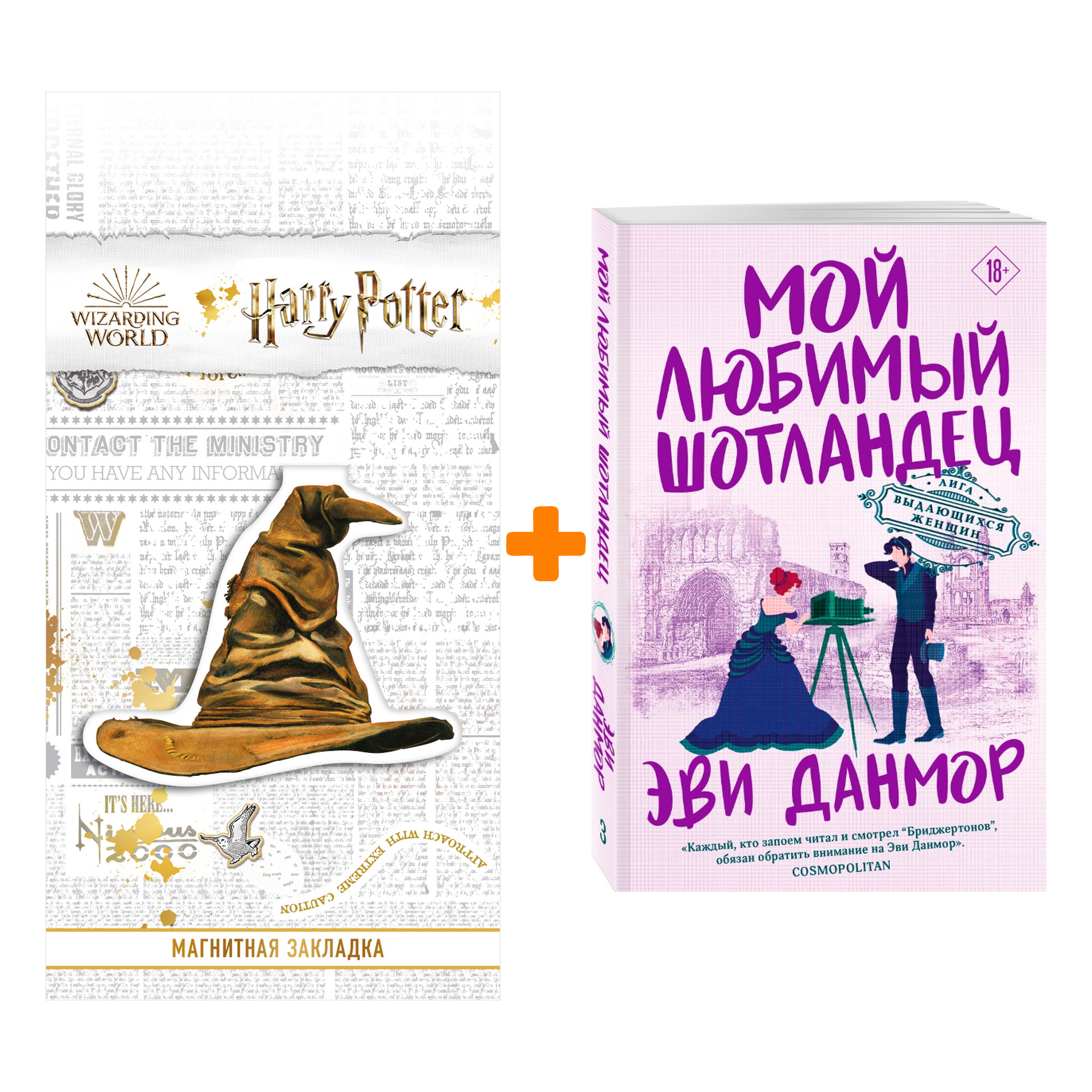 

Набор Мой любимый шотландец Данмор Э. + Закладка Harry Potter Распределяющая шляпа магнитная