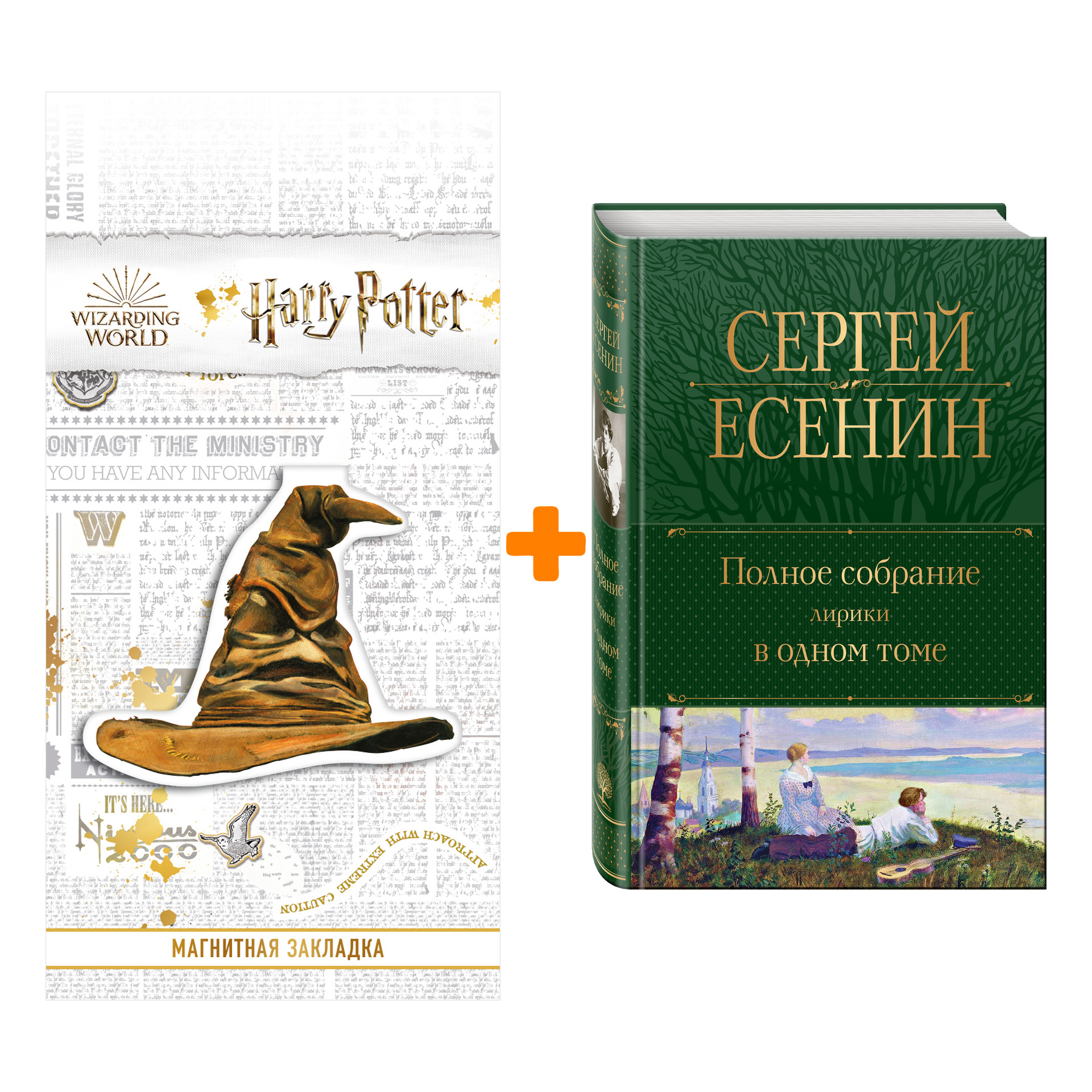 

Набор Полное собрание лирики в одном томе. Сергей Есенин + Закладка Harry Potter Распределяющая шляпа магнитная