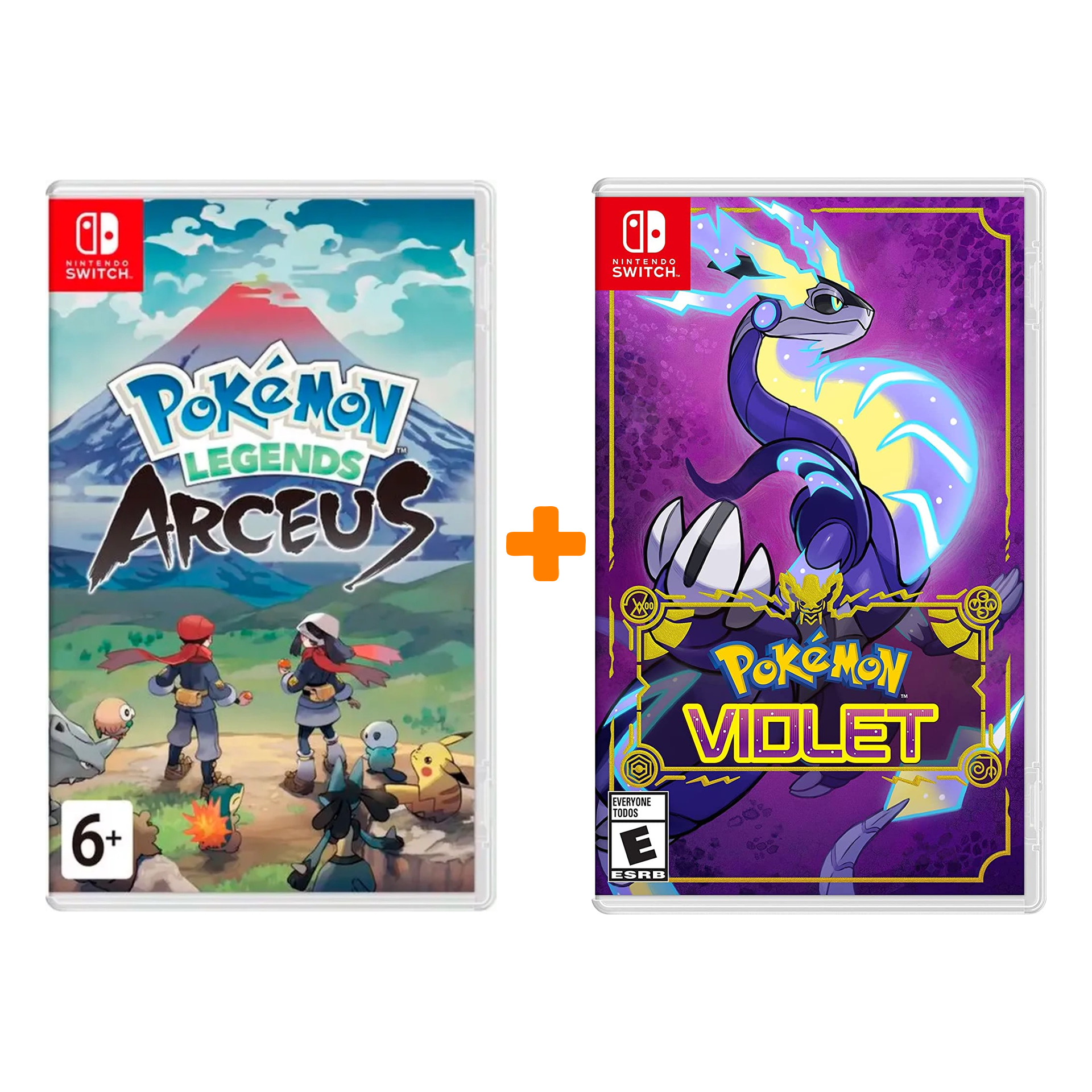 Pokemon Violet [Switch] + Pokemon Legends: Arceus [Nintendo Switch] – Набор  - купить игру для Nintendo Switch по цене 9700 руб с доставкой в  интернет-магазине 1С Интерес