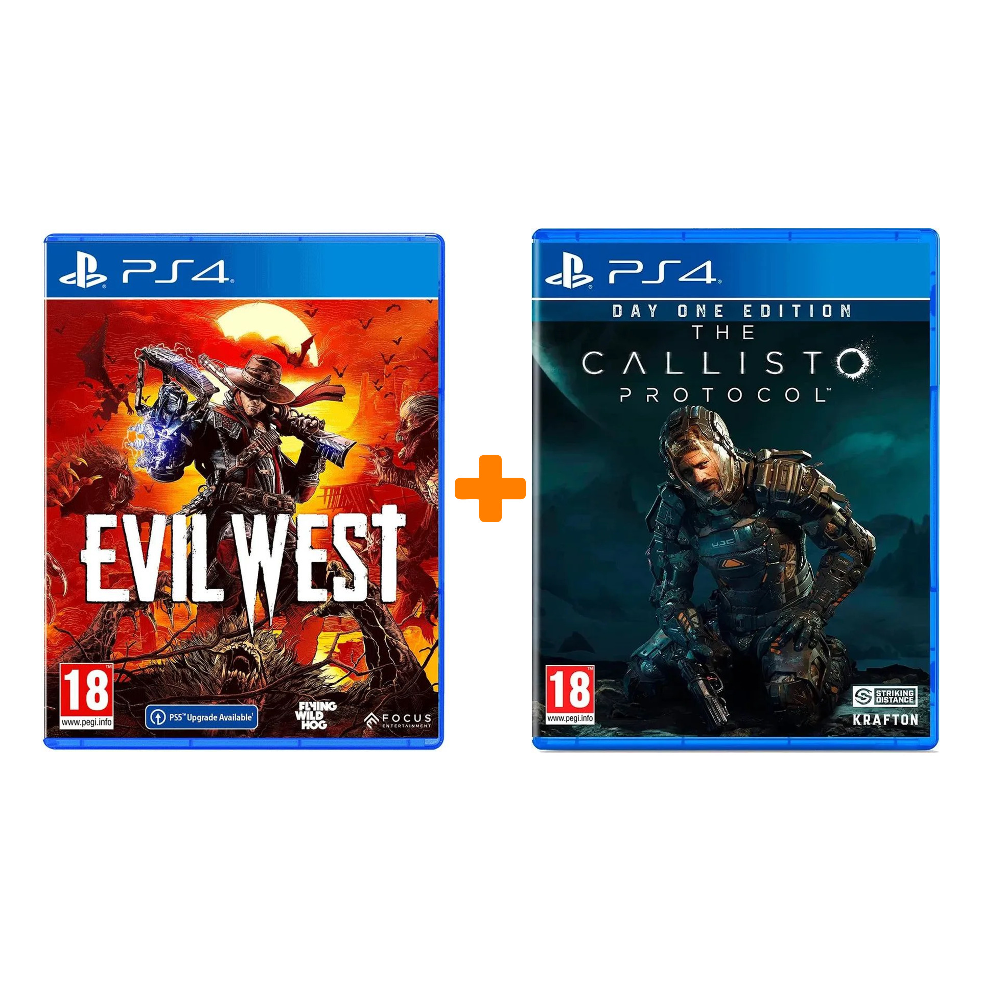 

Набор The Callisto Protocol. Day One Edition [PS4, русские субтитры] + Evil West [PS4, русские субтитры]