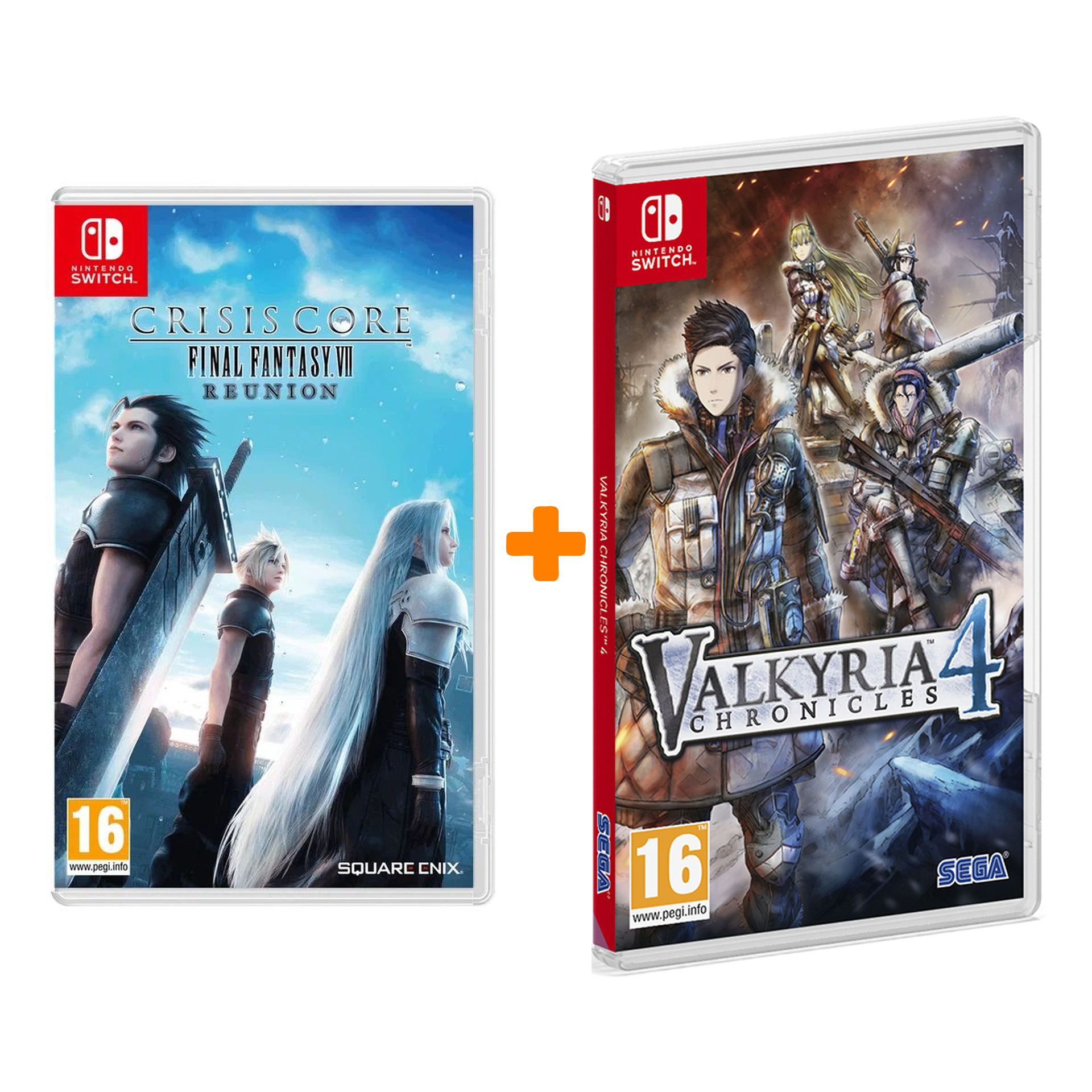 

Набор Crisis Core: Final Fantasy VII Reunion [Switch, английская версия] + Valkyria Chronicles 4 [Switch, английская версия]