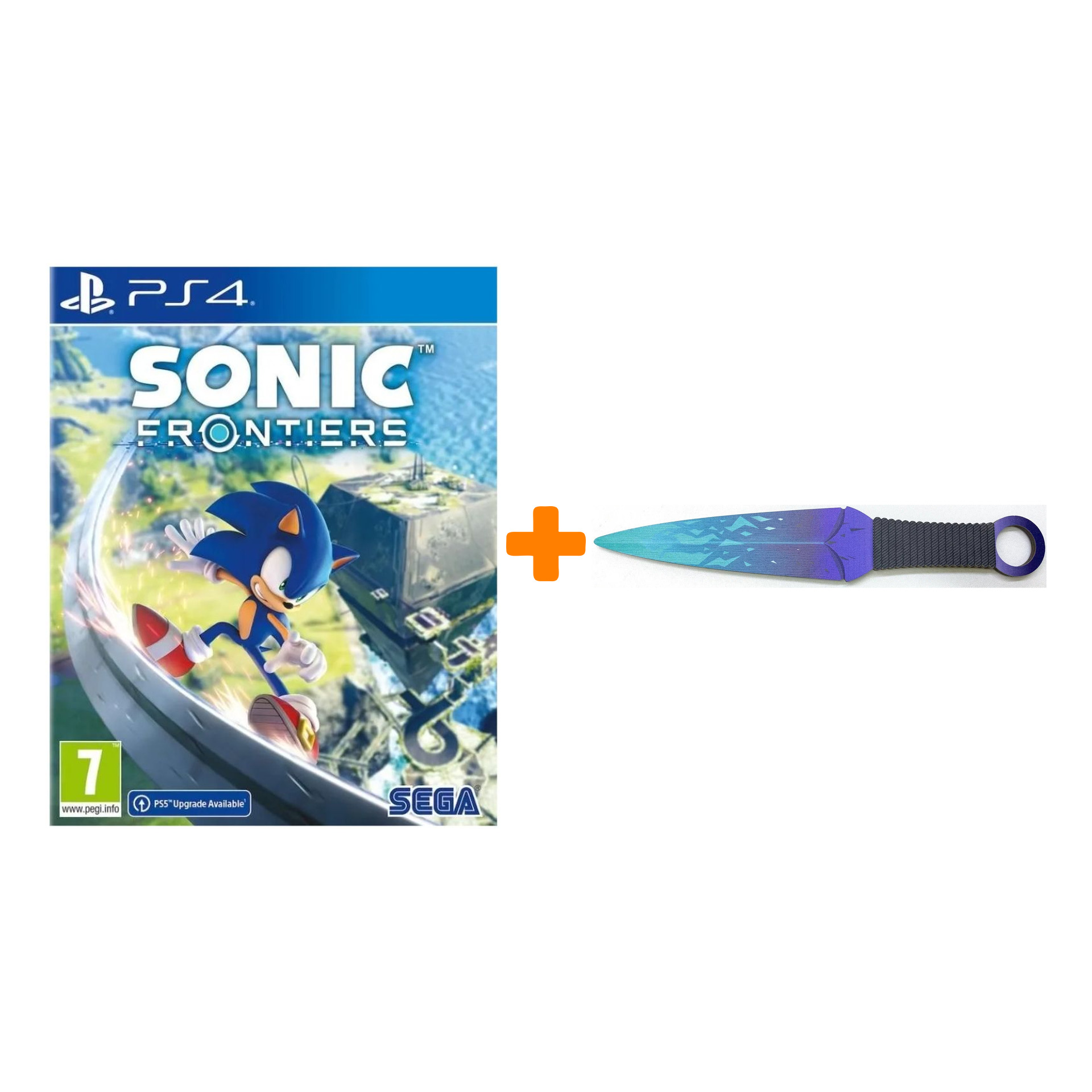 

Набор Sonic Frontiers [PS4, русские субтитры] + Оружие игровое нож Кунай 2 Холодное пламя деревянный