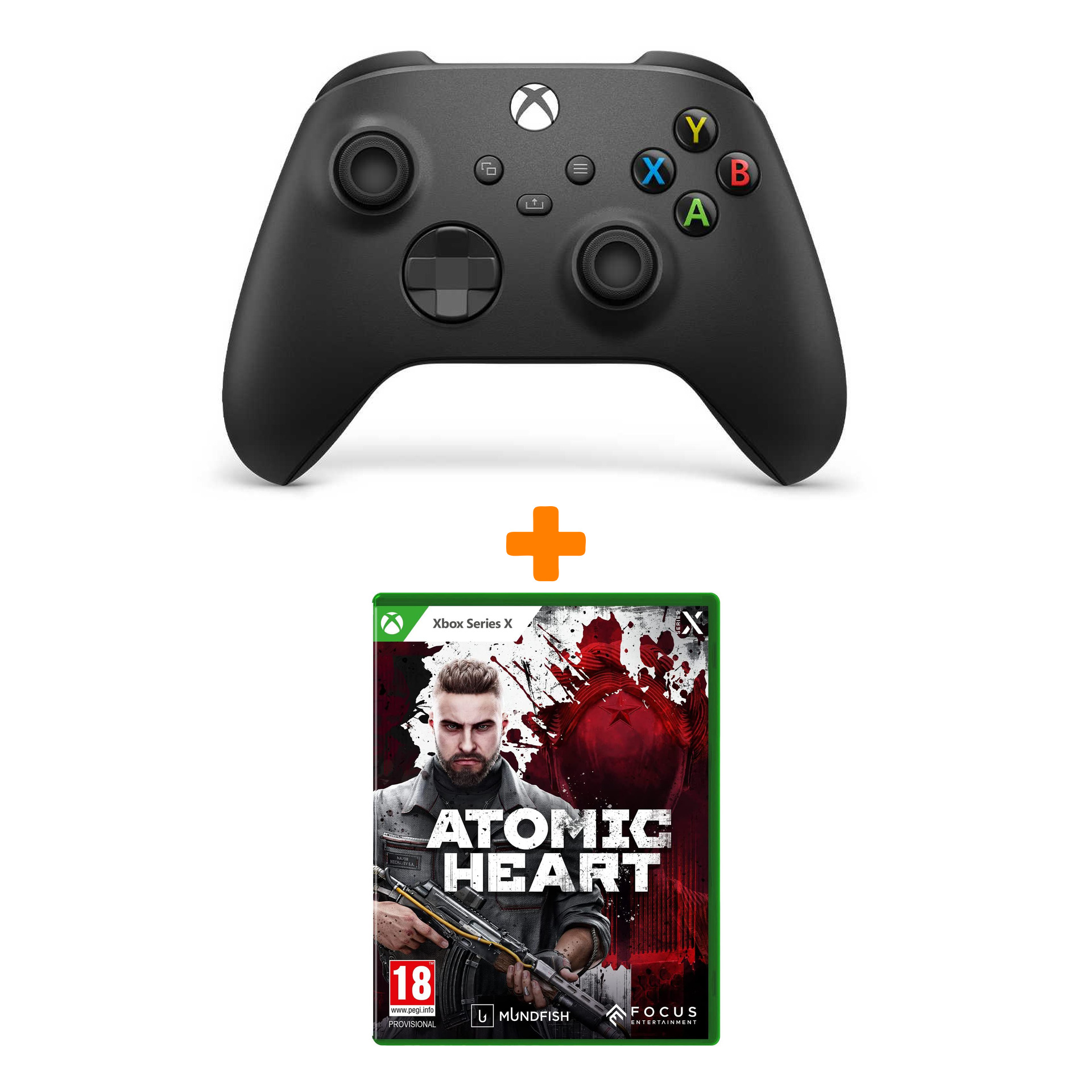 

Набор Atomic Heart [Xbox Series X, русская версия] + Xbox X: Геймпад Черный (QAT-0001)