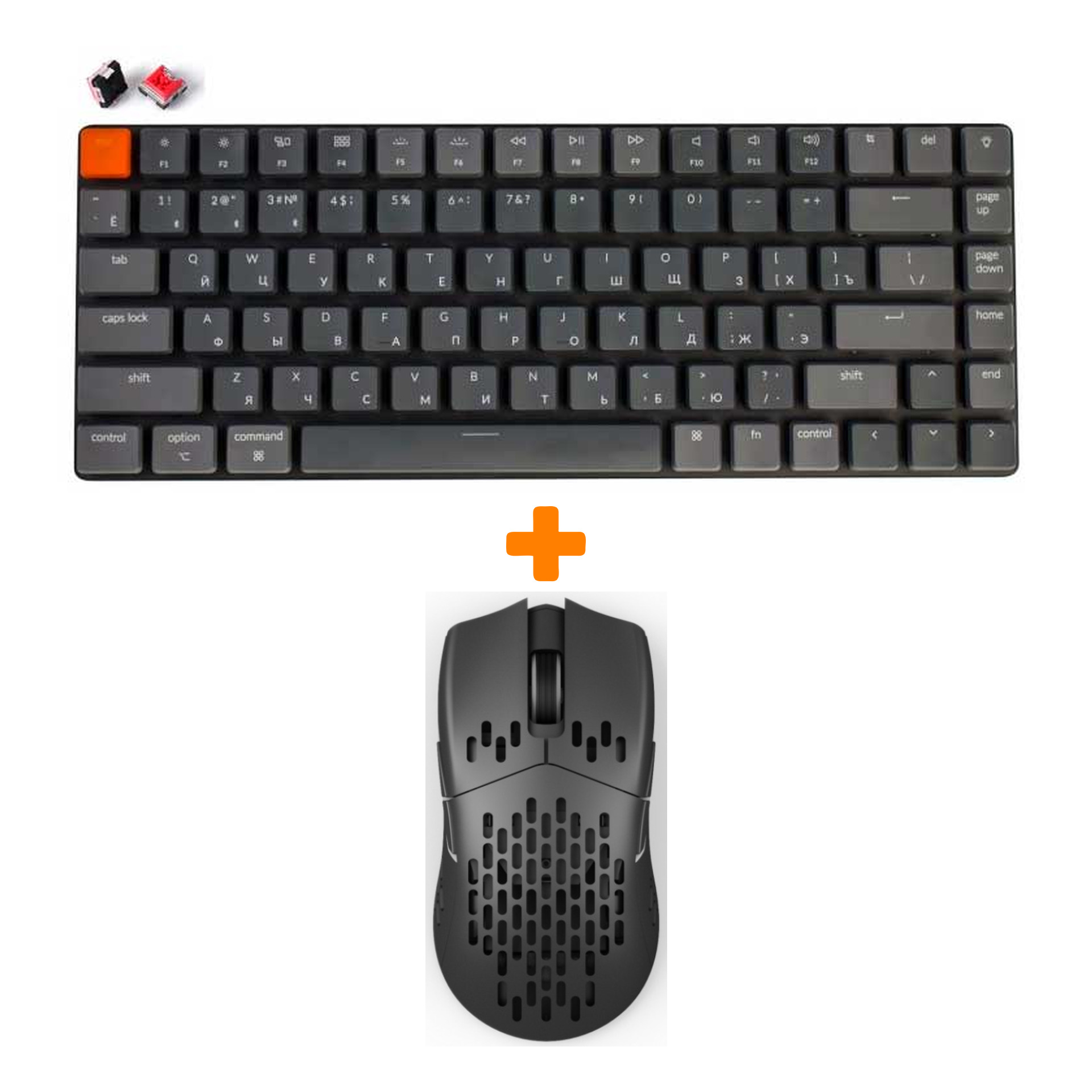 

Набор «Keychron K3» (Мышь M1 black, клавиатура K3 Low Profile, Red Switch, Dark Gray)