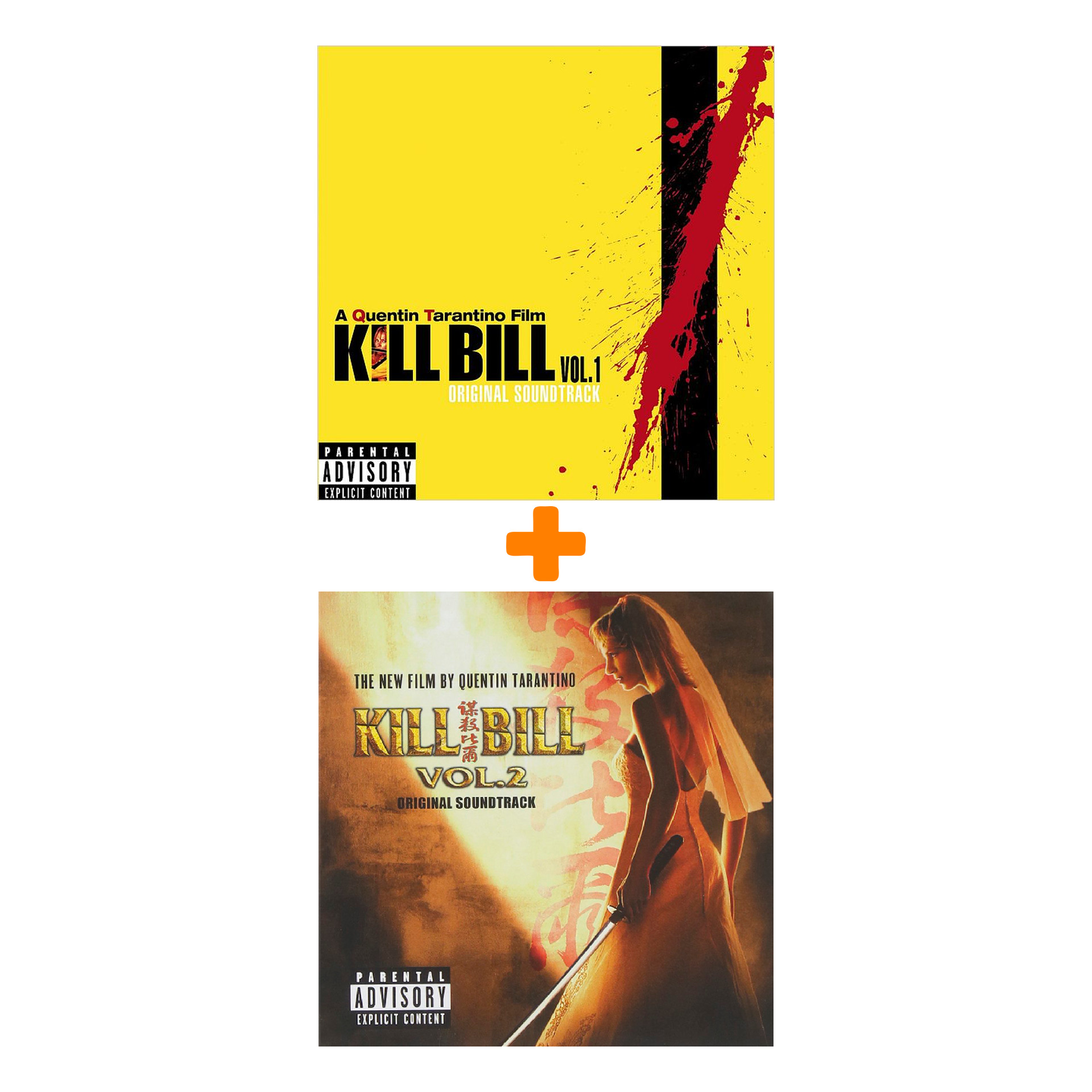 Набор меломана «Музыка к фильмам» Original Soundtrack: Kill Bill Vol. 1 (LP) + Kill Bill Vol. 2 (LP)
