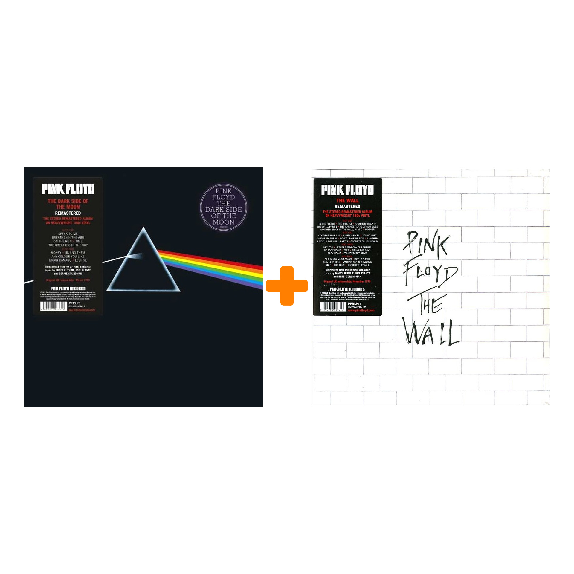 

Набор для меломанов «Рок»: Pink Floyd – Dark Side Of The Moon (2016 Remastered) (LP) + Pink Floyd – The Wall (2 LP)