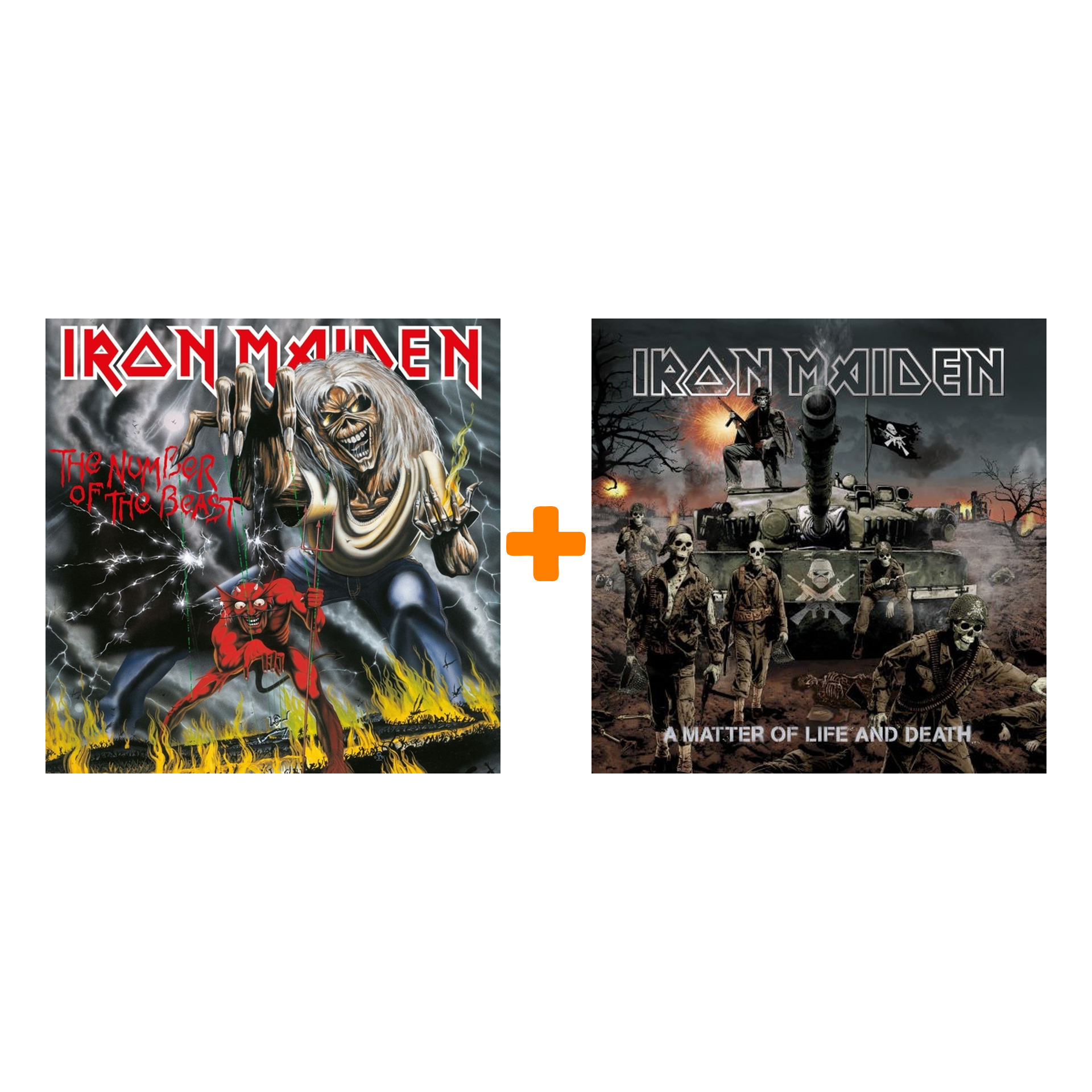 

Набор для меломанов «Рок»: Iron Maiden. The Number Of The Beast (LP) + Iron Maiden – A Matter Of Life And Death (2 LP)