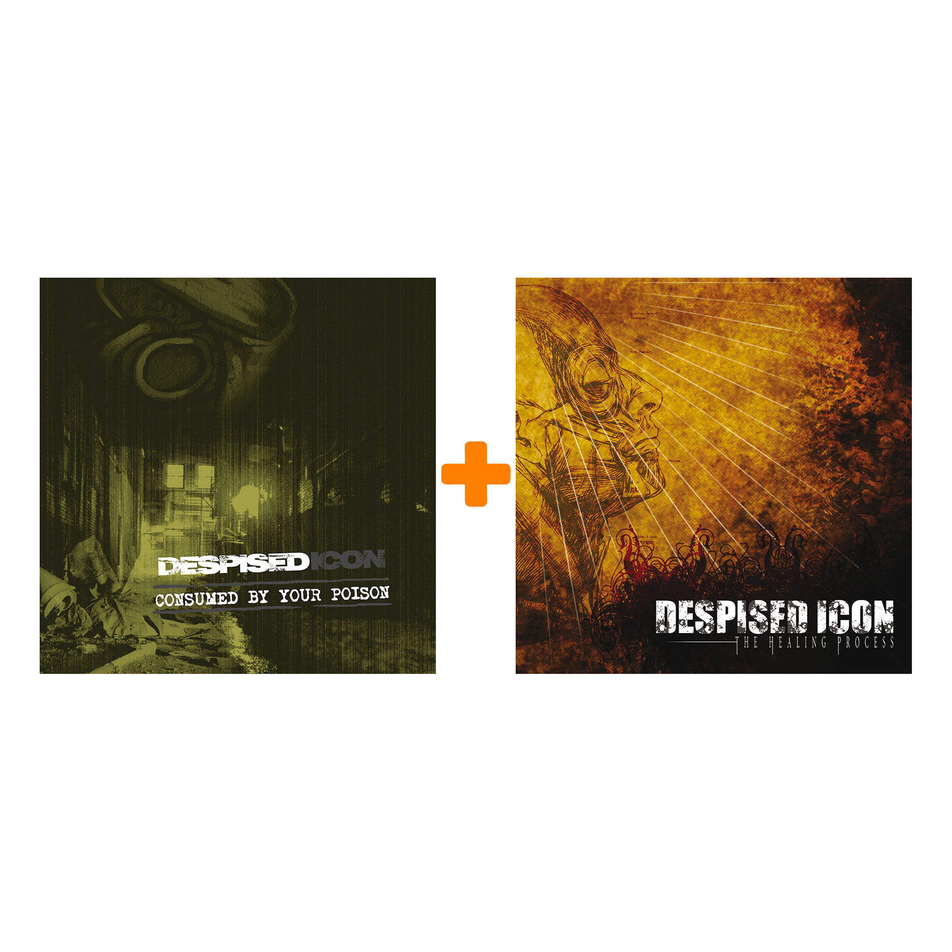 

Набор для меломанов «Рок»: Despised Icon – Consumed By Your Poison. Coloured Vinyl (LP+CD) + Despised Icon – The Healing Process. Coloured Vinyl (LP+CD)