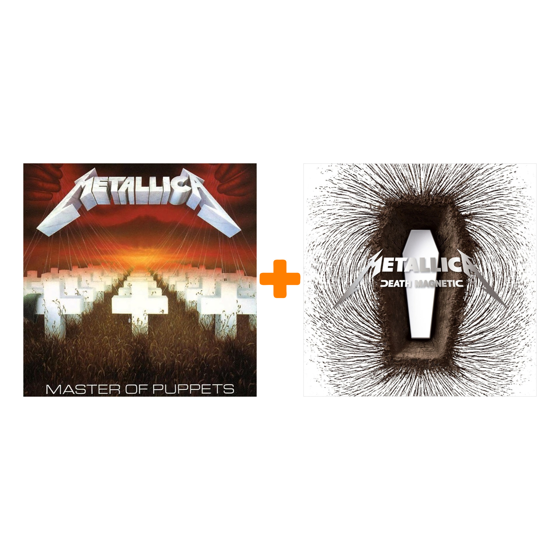 цена Набор для меломанов «Рок»: Metallica – Master Of Puppets. Remastered (LP) + Metallica. Death Magnetic (2 LP)