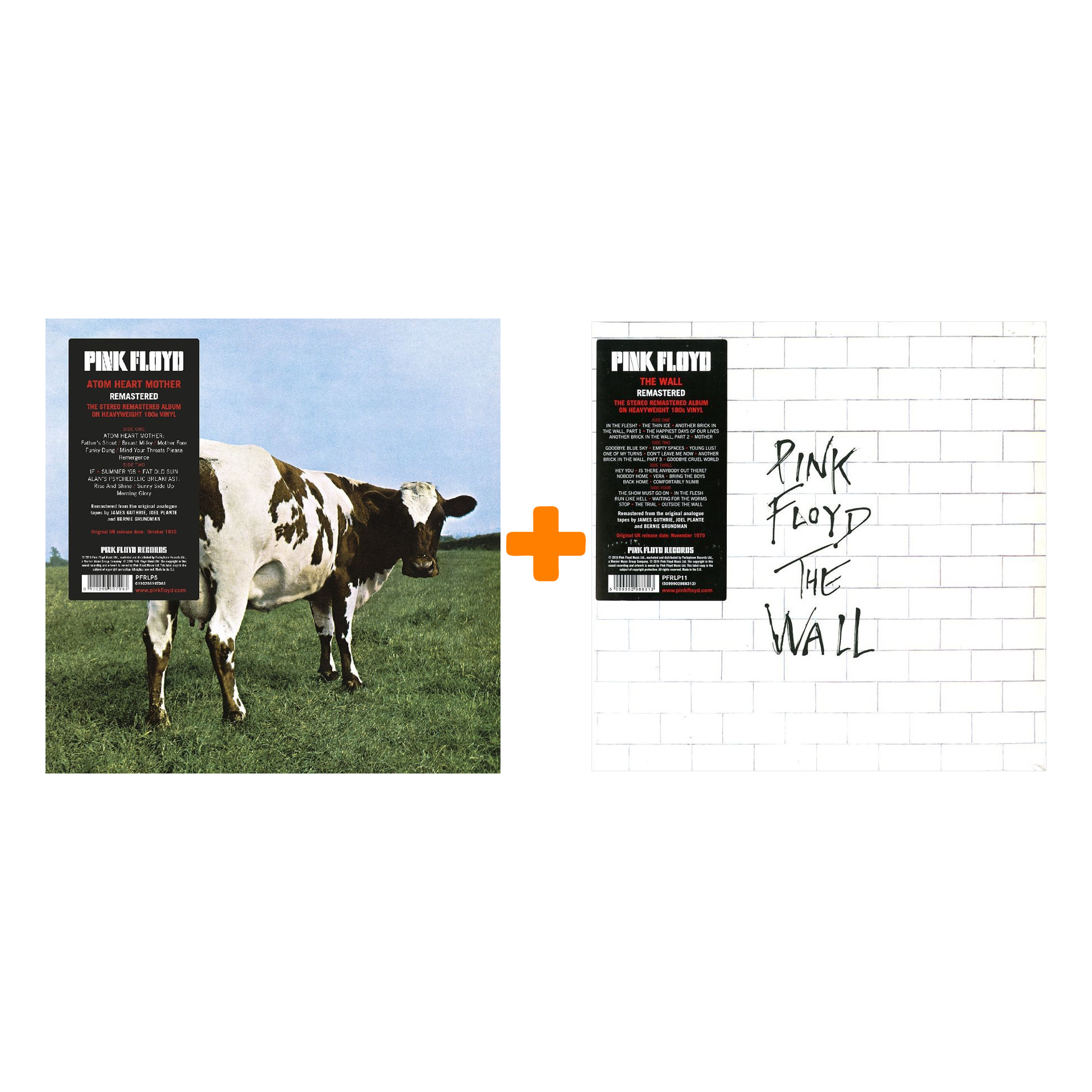 Pink Floyd – The Wall (2 LP) + Atom Heart Mother (LP) фото