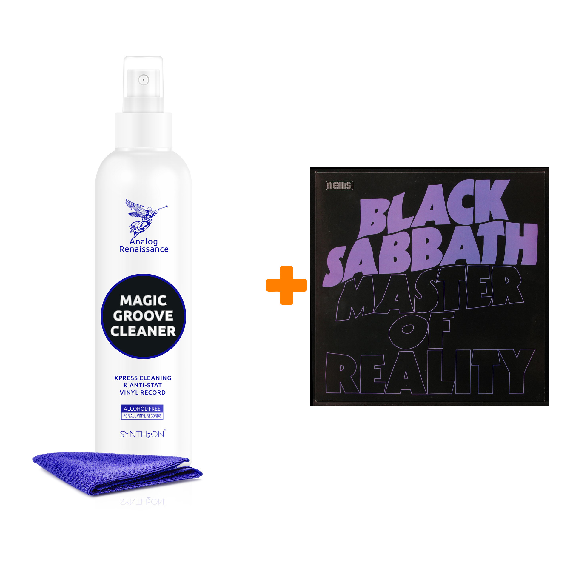 BLACK SABBATH Master Of Reality LP + Спрей для очистки LP с микрофиброй 250мл Набор
