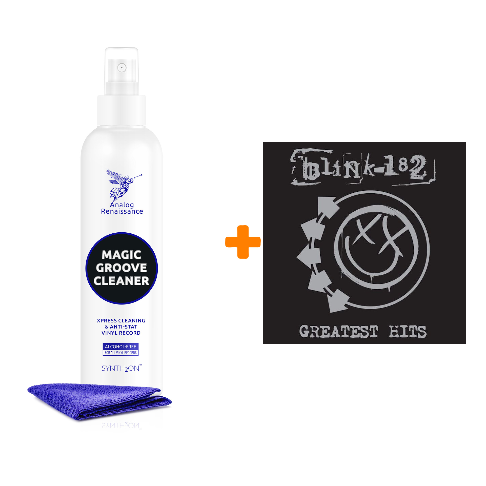 

BLINK 182 Greatest Hits 2LP + Спрей для очистки LP с микрофиброй 250мл Набор