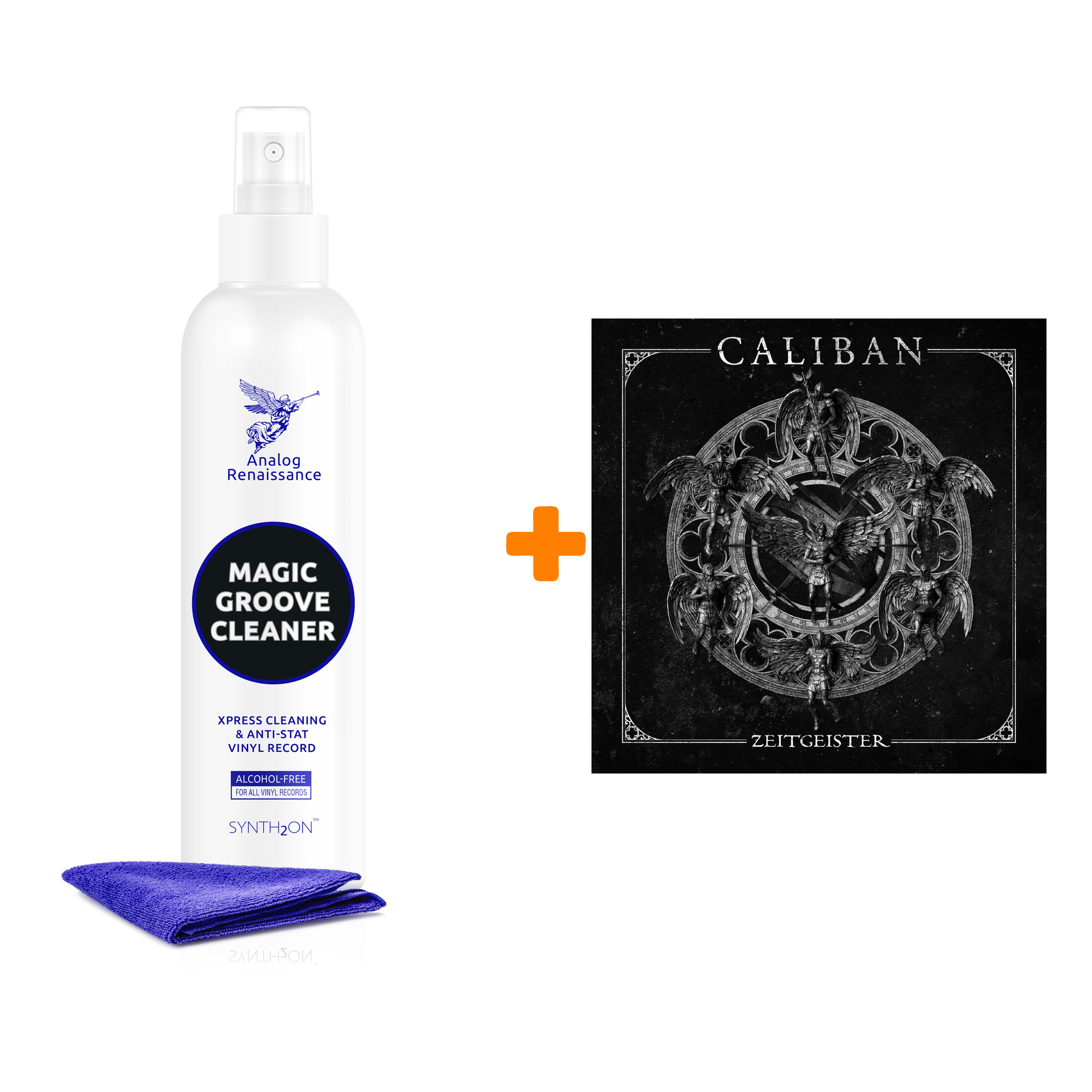 

CALIBAN Zeitgeister LP+CD + Спрей для очистки LP с микрофиброй 250мл Набор