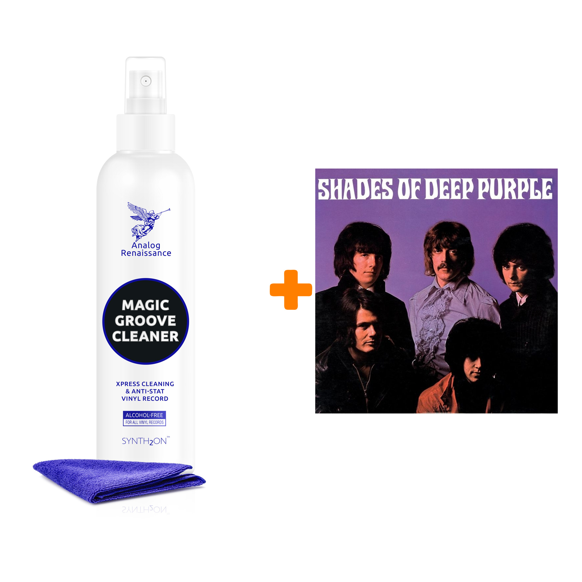 DEEP PURPLE Shades Of Deep Purple LP + Спрей для очистки LP с микрофиброй 250мл Набор фото