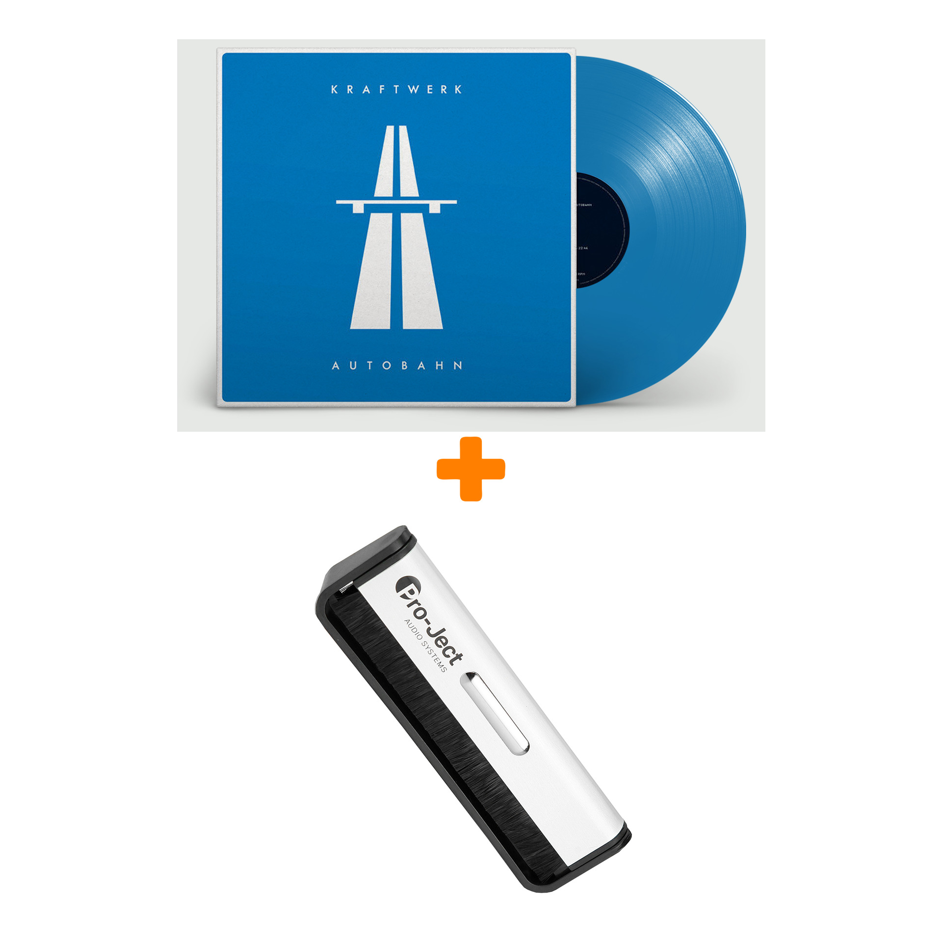 

KRAFTWERK Autobahn Coloured Blue Vinyl LP + Щетка для LP Brush It Набор