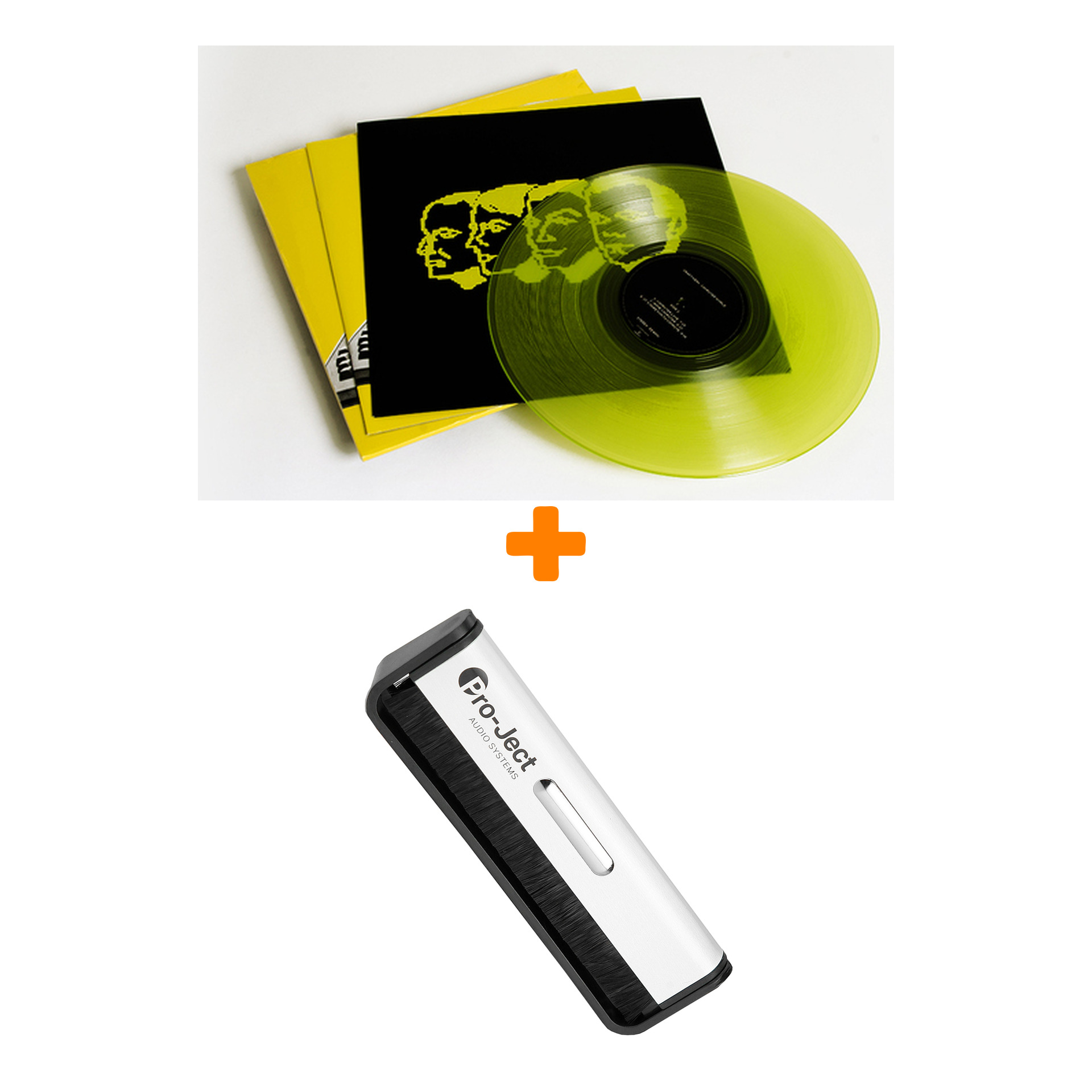 

KRAFTWERK Computer World Coloured Neon Yellow Vinyl LP + Щетка для LP Brush It Набор