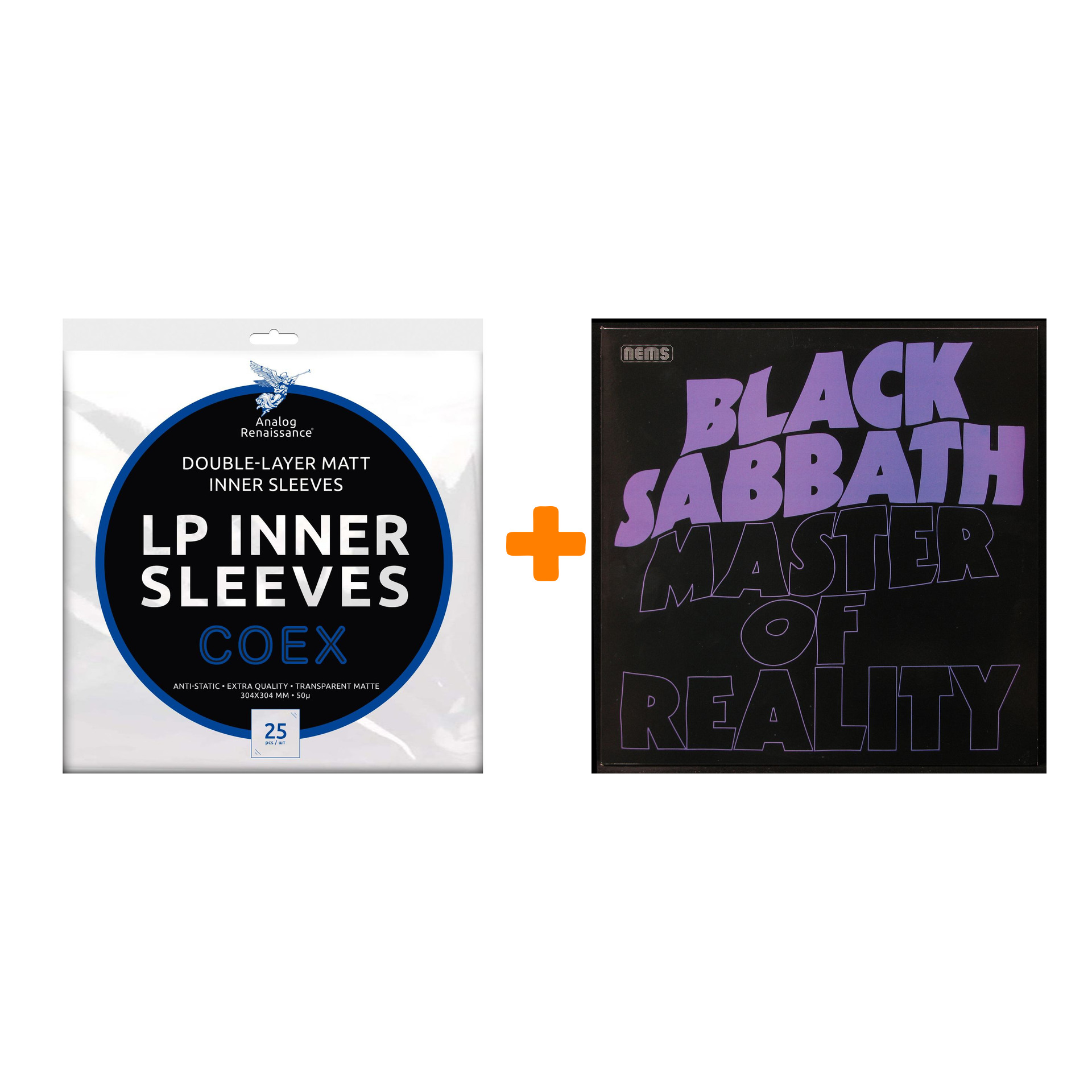 BLACK SABBATH Master Of Reality LP + Конверты внутренние COEX для грампластинок 12 25шт Набор