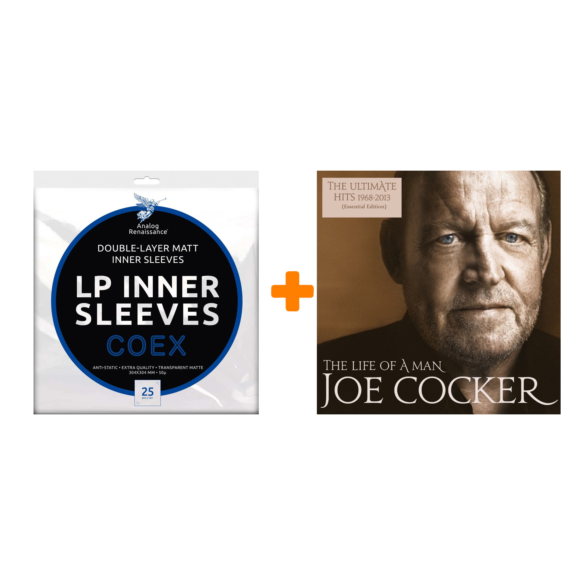COCKER JOE The Life Of A Man The Ultimate Hits 1968-2013 2LP + Конверты внутренние COEX для грампластинок 12 25шт Набор