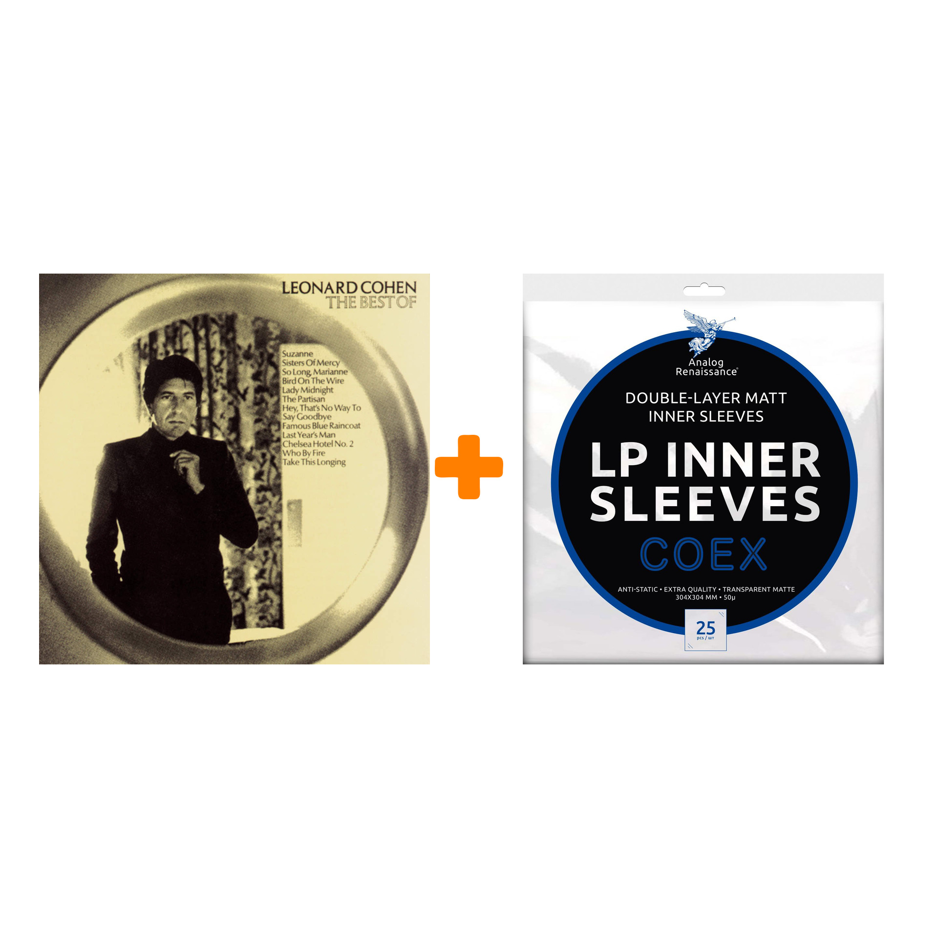 COHEN LEONARD Greatest Hits LP + Конверты внутренние COEX для грампластинок 12 25шт Набор