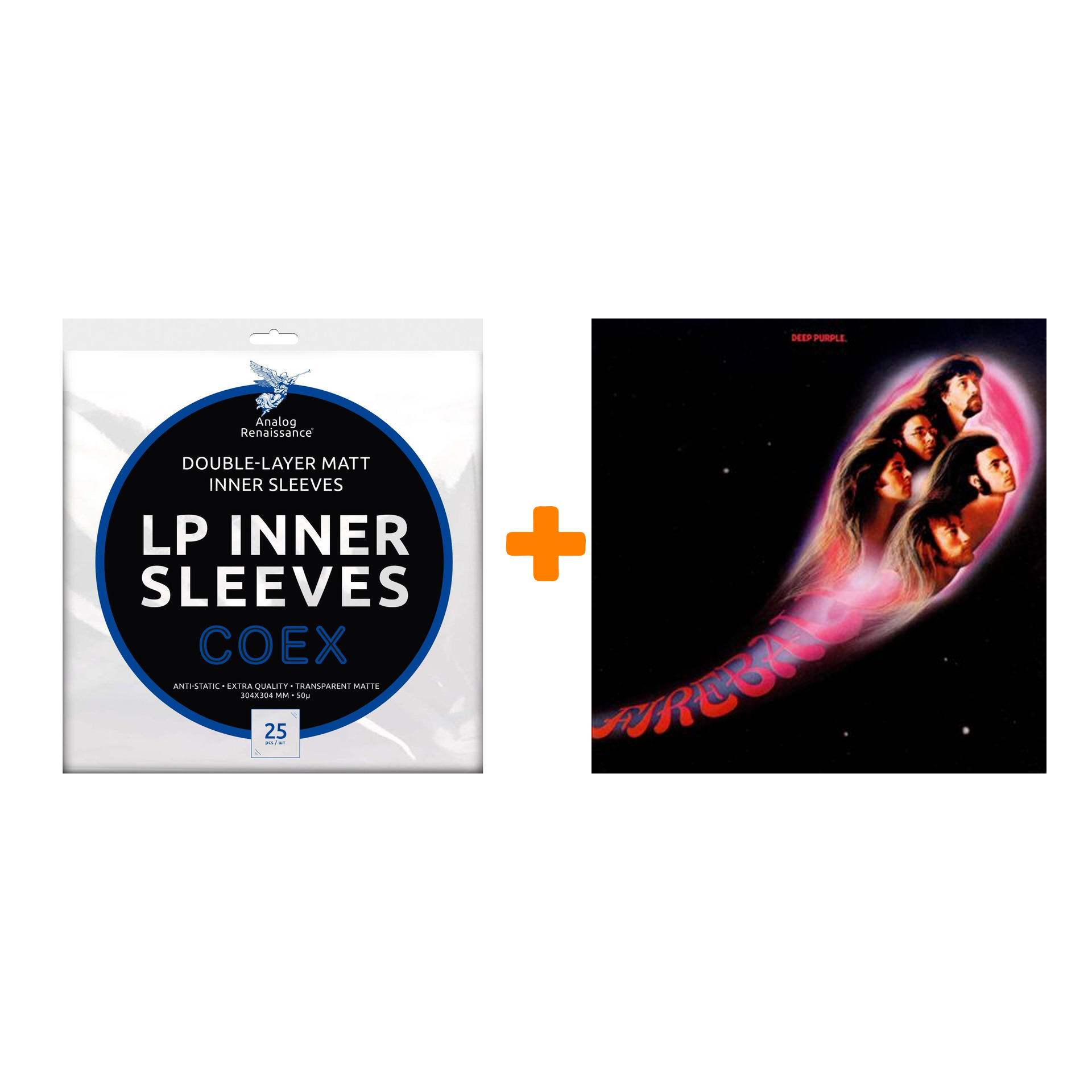 DEEP PURPLE Fireball LP + Конверты внутренние COEX для грампластинок 12 25шт Набор
