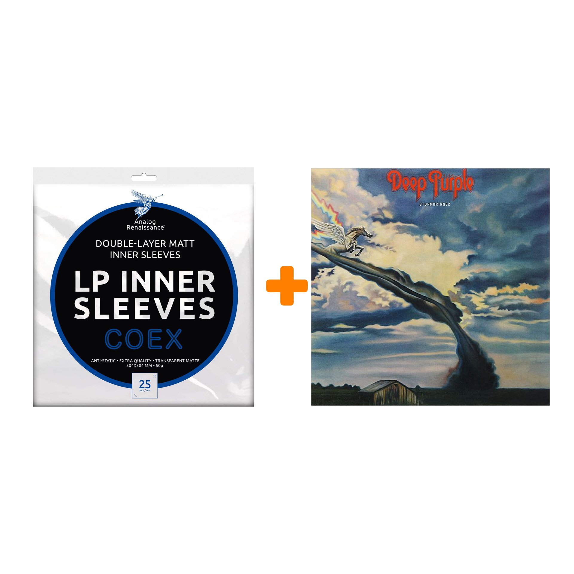 DEEP PURPLE Stormbringer LP + Конверты внутренние COEX для грампластинок 12 25шт Набор