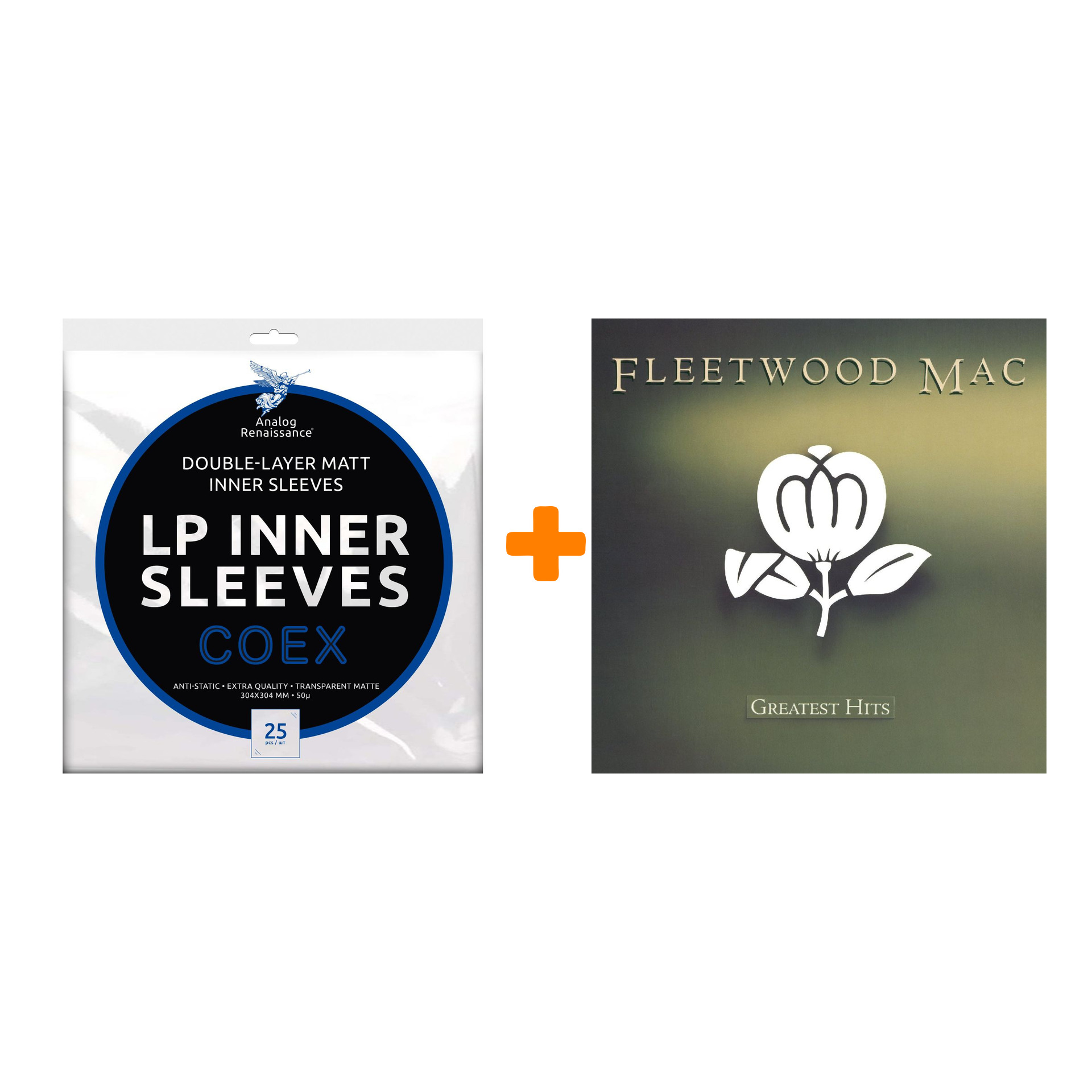 FLEETWOOD MAC Greatest Hits Platinum Collection LP + Конверты внутренние COEX для грампластинок 12 25шт Набор