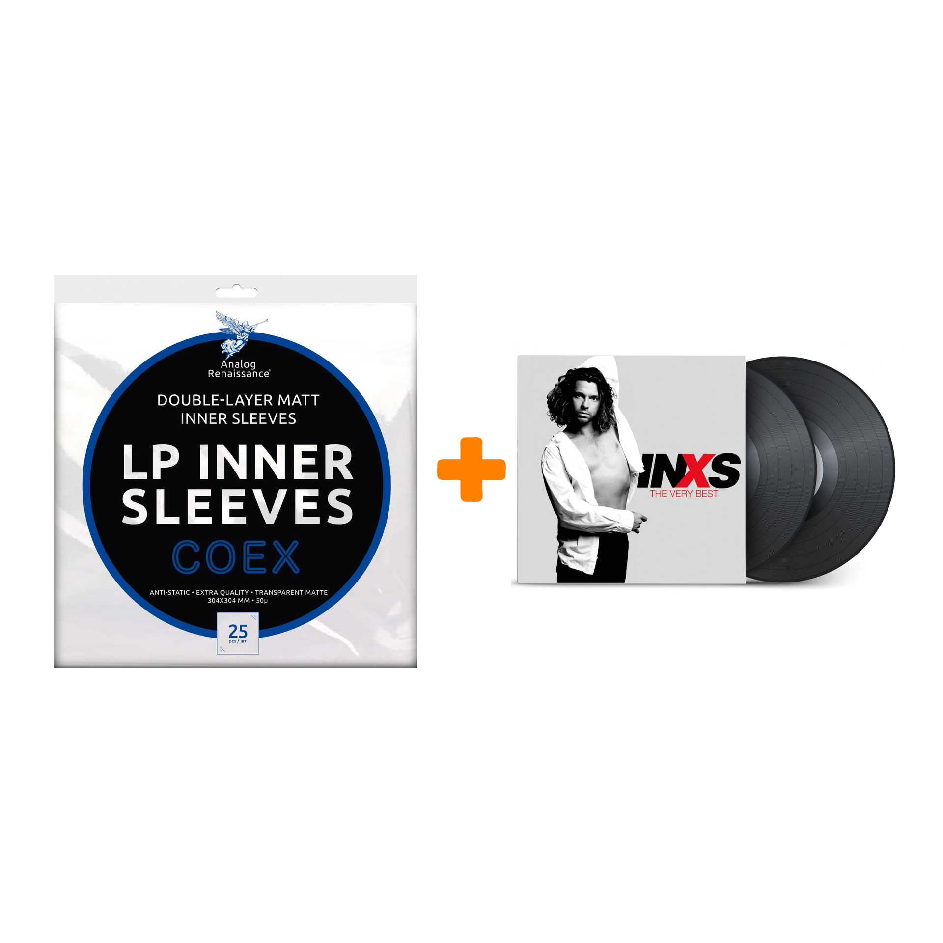 

INXS The Very Best 2LP + Конверты внутренние COEX для грампластинок 12" 25шт Набор