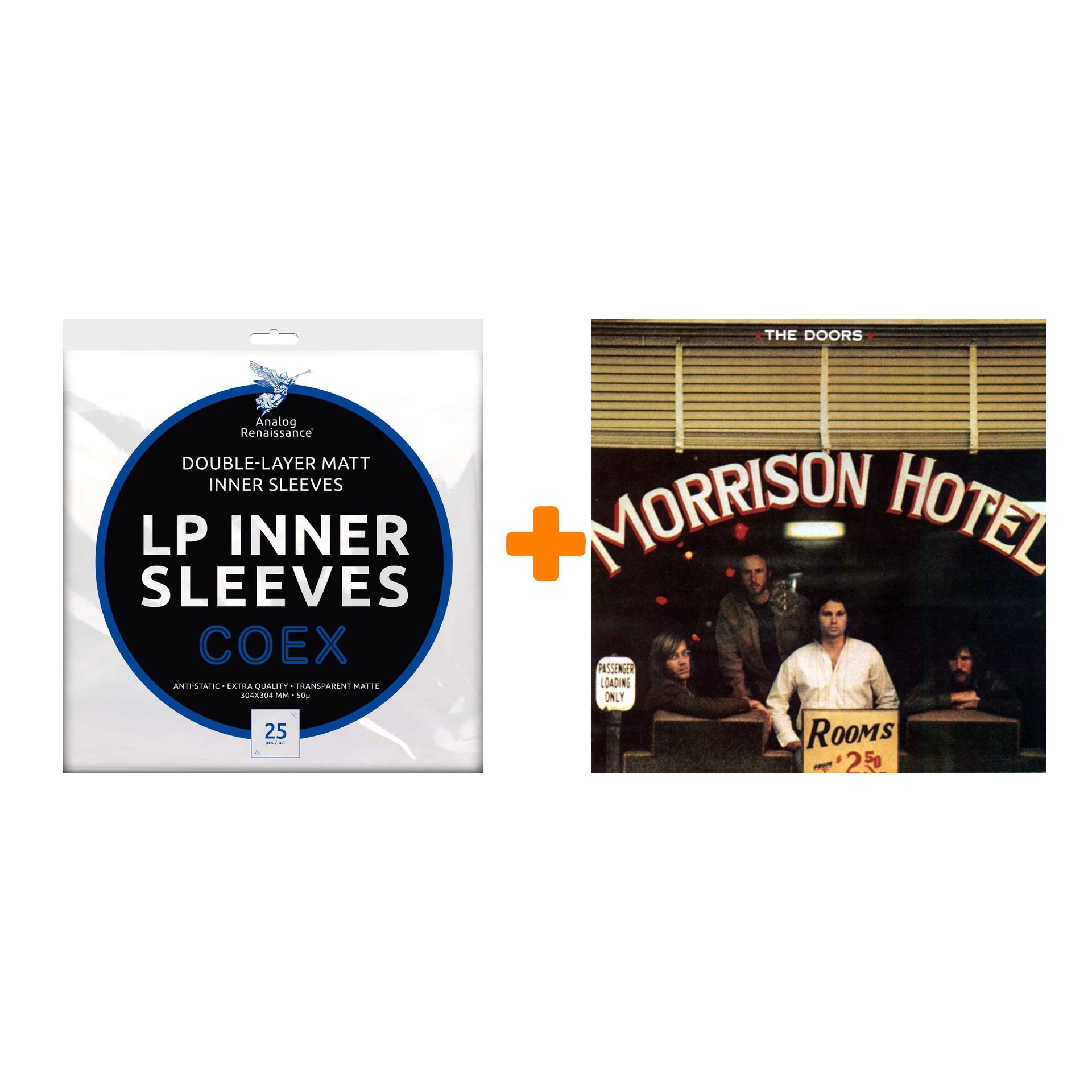 THE DOORS Morrison Hotel 180 GRAM LP + Конверты внутренние COEX для грампластинок 12 25шт Набор