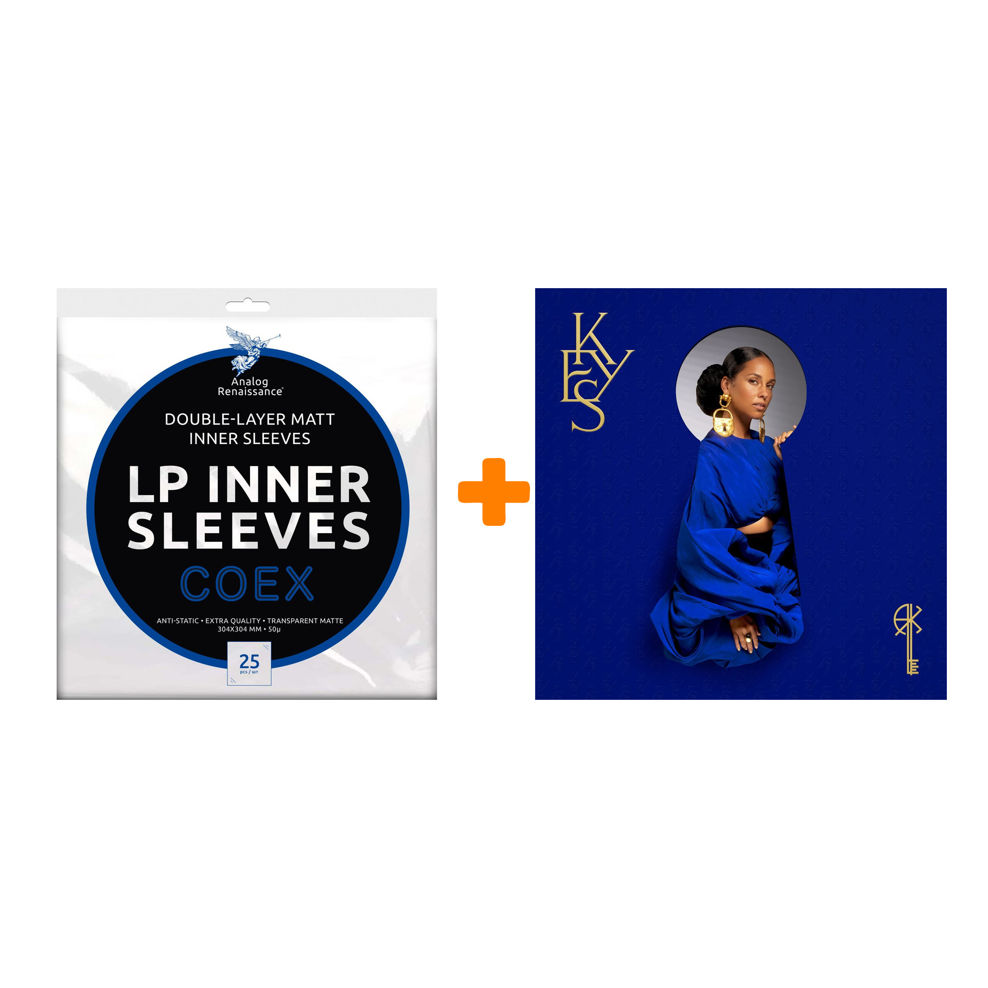 

KEYS ALICIA Keys 2LP + Конверты внутренние COEX для грампластинок 12" 25шт Набор