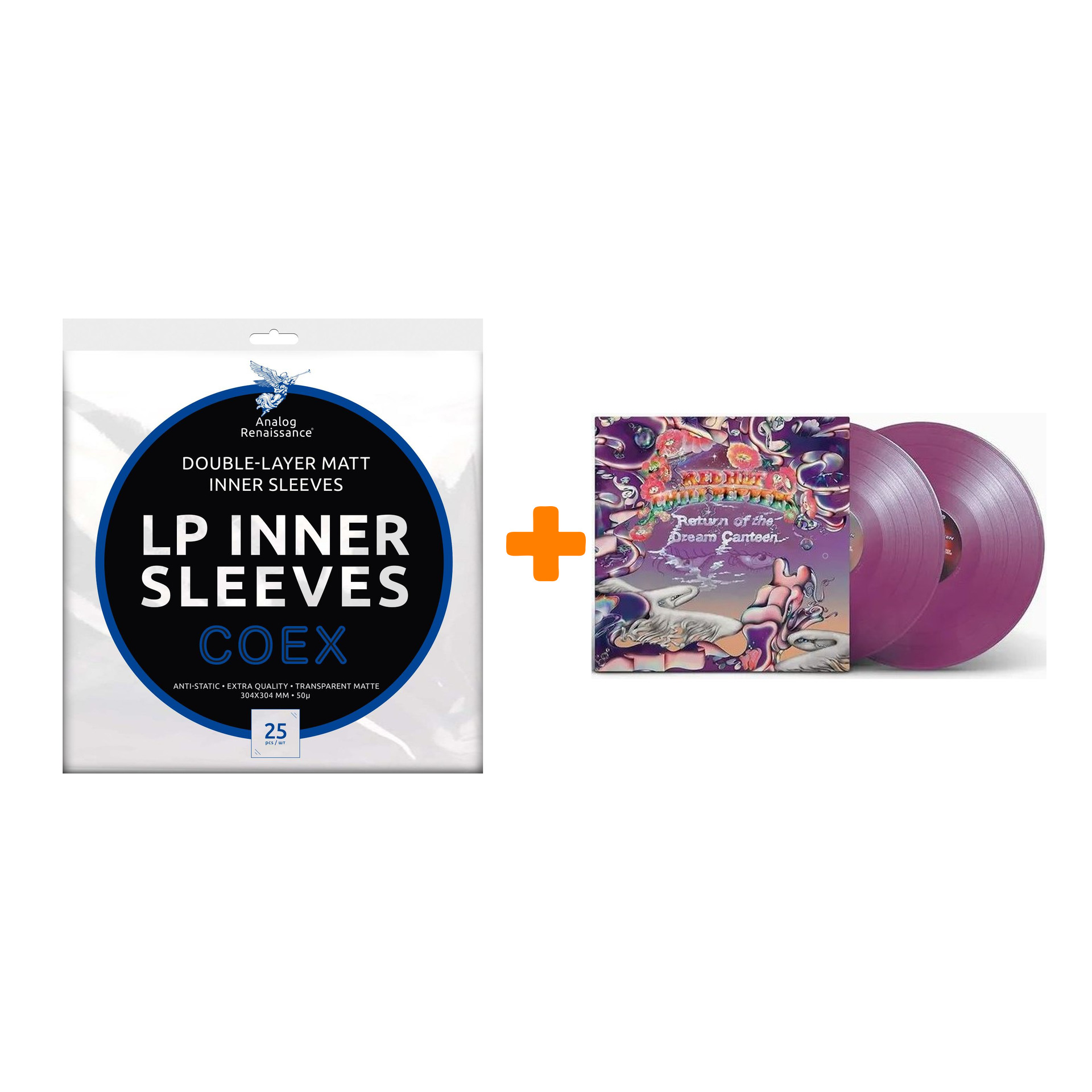 RED HOT CHILI PEPPERS Return Of The Dream Canteen Coloured Violet Vinyl 2LP + Конверты внутренние COEX для грампластинок 12 25шт Набор