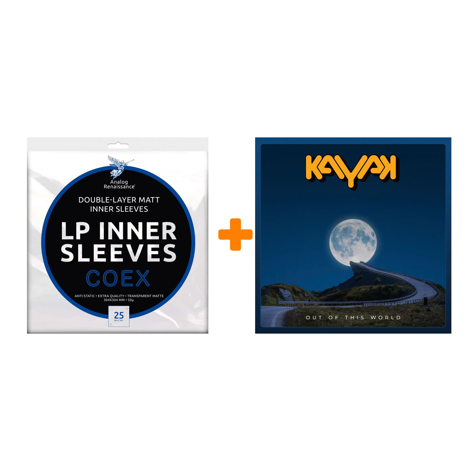 

KAYAK Out Of This World 2LP+CD + Конверты внутренние COEX для грампластинок 12" 25шт Набор