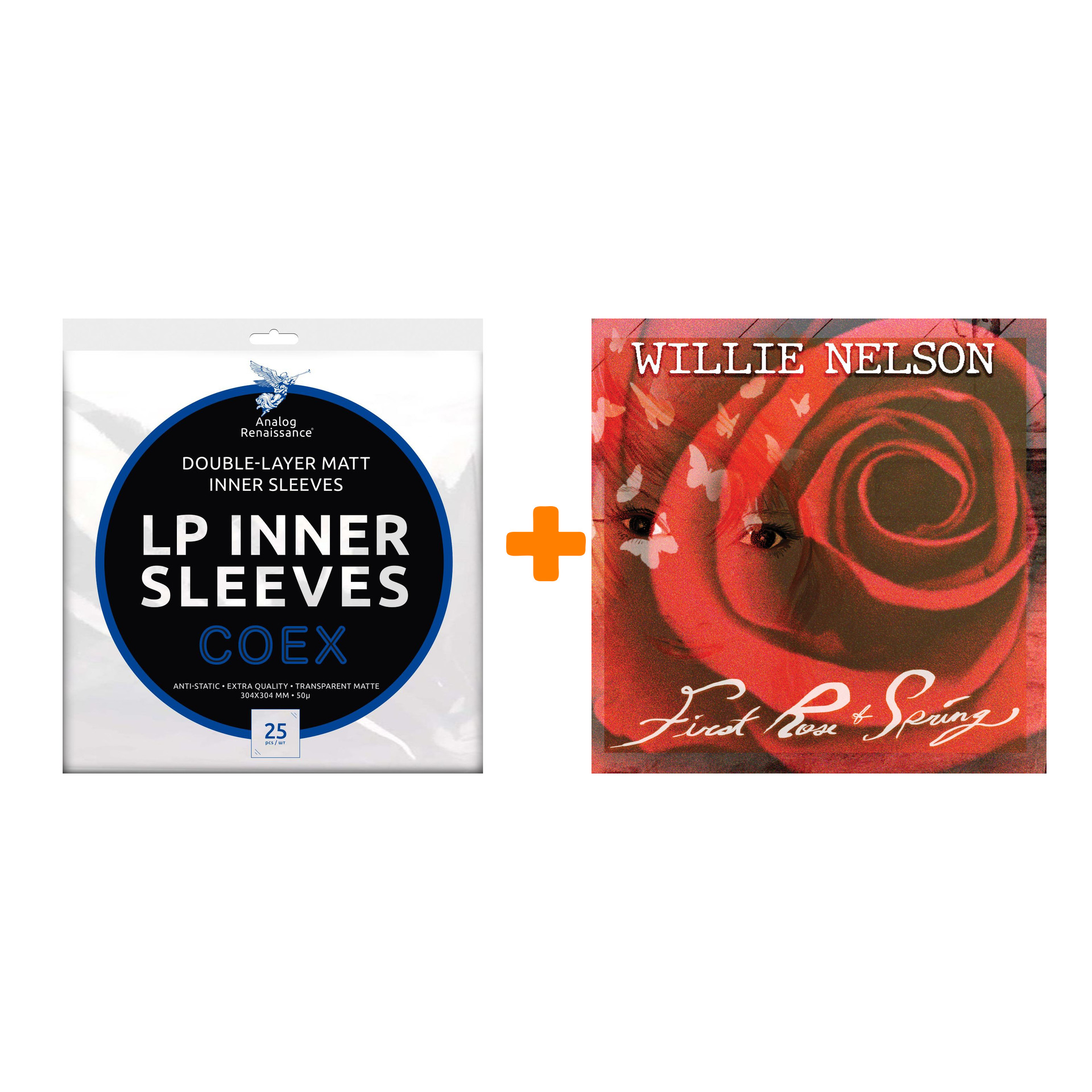 

NELSON WILLIE First Rose Of Spring LP + Конверты внутренние COEX для грампластинок 12" 25шт Набор