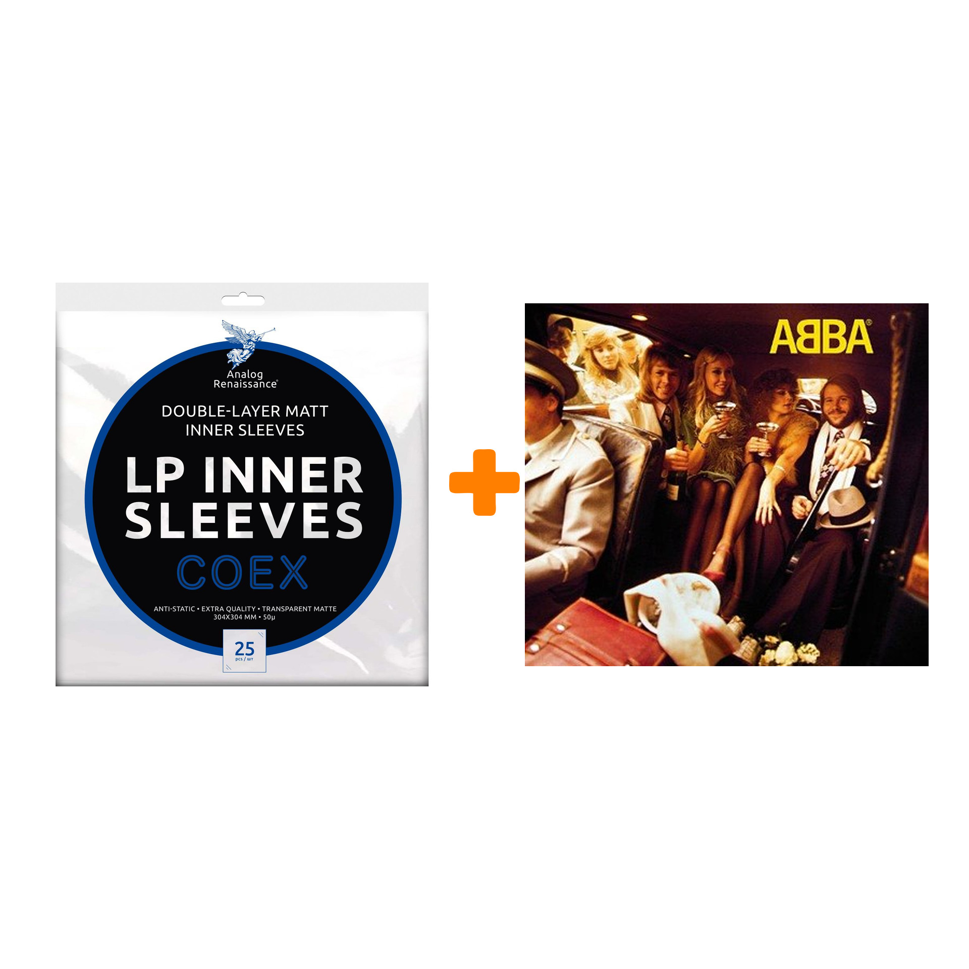 ABBA Abba LP + Конверты внутренние COEX для грампластинок 12 25шт Набор