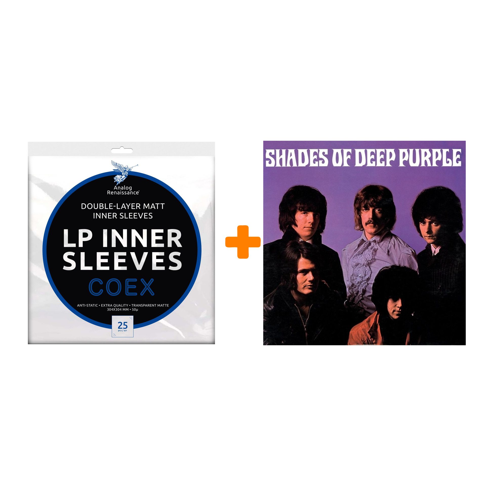 DEEP PURPLE Shades Of Deep Purple LP + Конверты внутренние COEX для грампластинок 12 25шт Набор фото