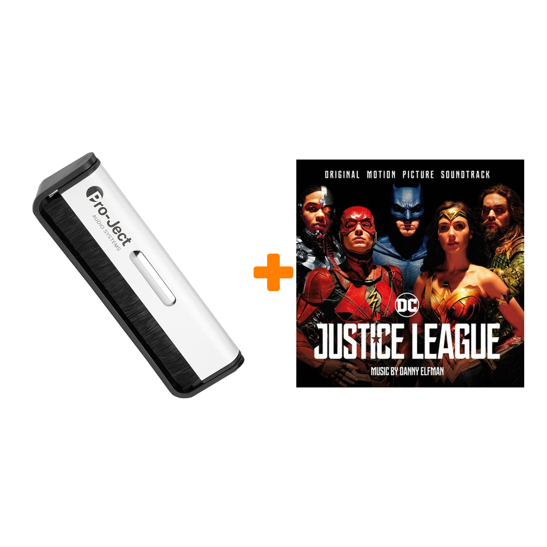 

OST Justice League Coloured Vinyl 2LP + Щетка для LP Brush It Набор