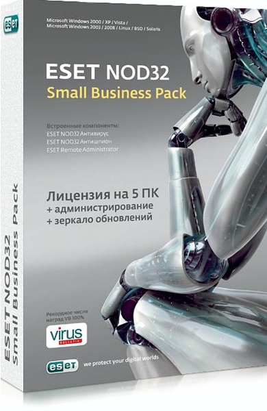 ESET NOD32 Антивирус Small Business Pack 5 ПК 1 год 671400₽