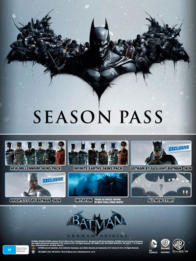цена Batman: Arkham Origins. Season Pass [PC, Цифровая версия] (Цифровая версия)