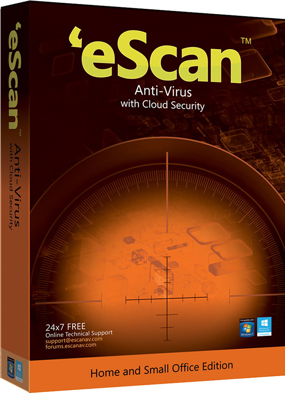eScan AntiVirus для дома и малого офиса (1 ПК, 1 год) [Цифровая версия] (Цифровая версия)