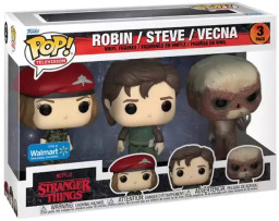  Funko POP Television: Stranger Things S4  Hunter Robin / Steve / Vecna Exclusive 3-Pack (9,5 )